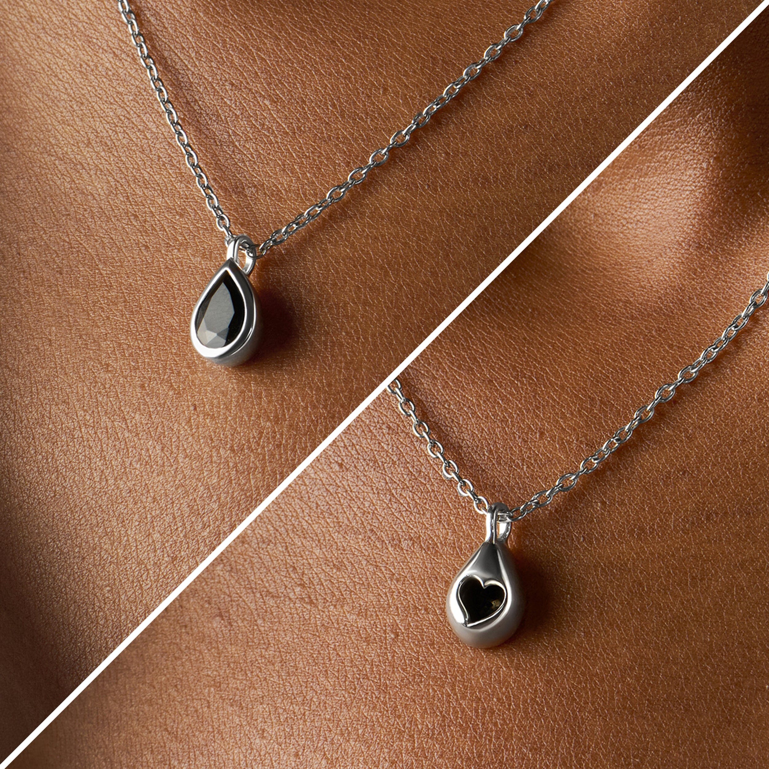 Black Obsidian Necklace - Hidden Heart - Image 8