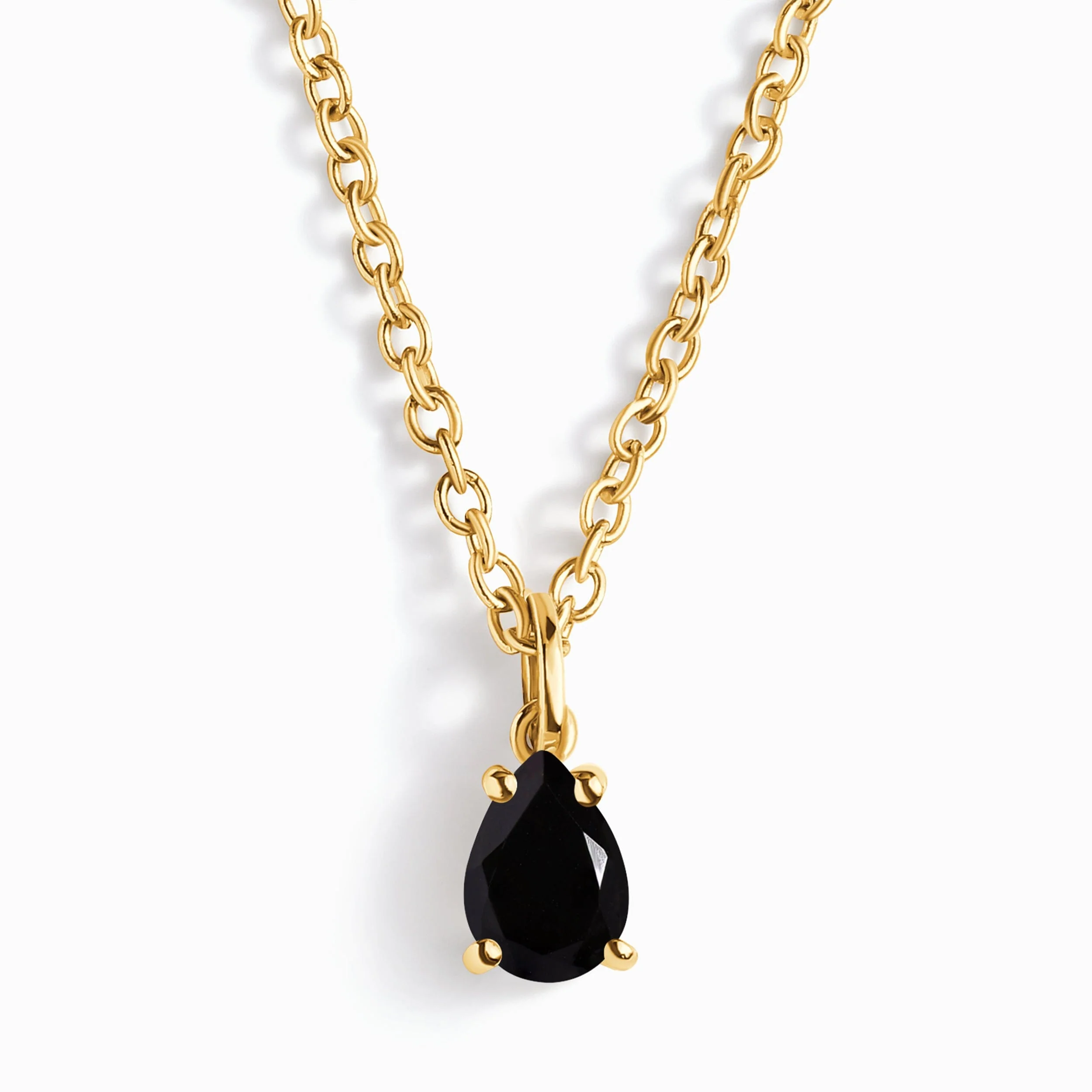 Black Obsidian Necklace - Shield - Image 5