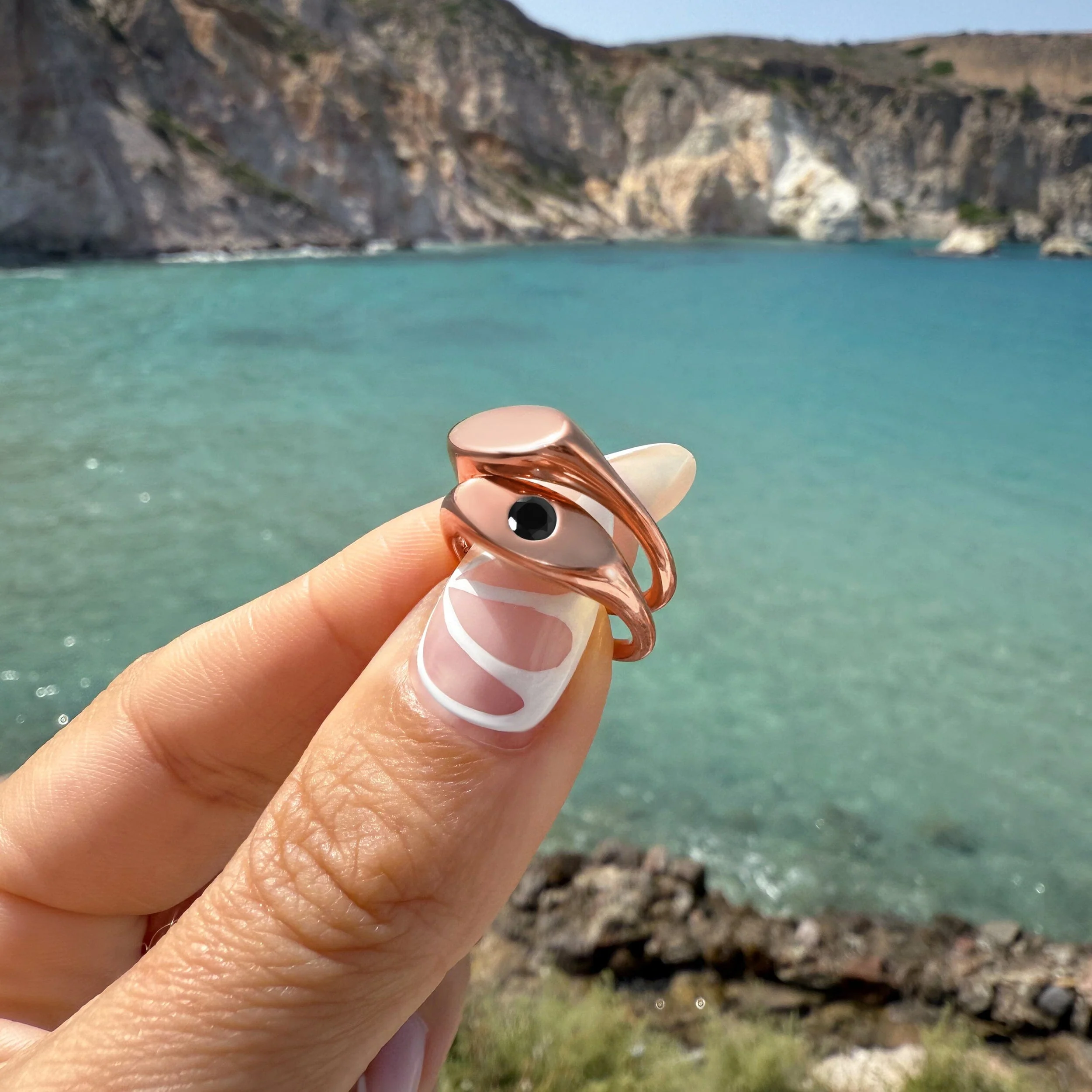 Black Obsidian Pinky Ring - Signet Noire - Image 15