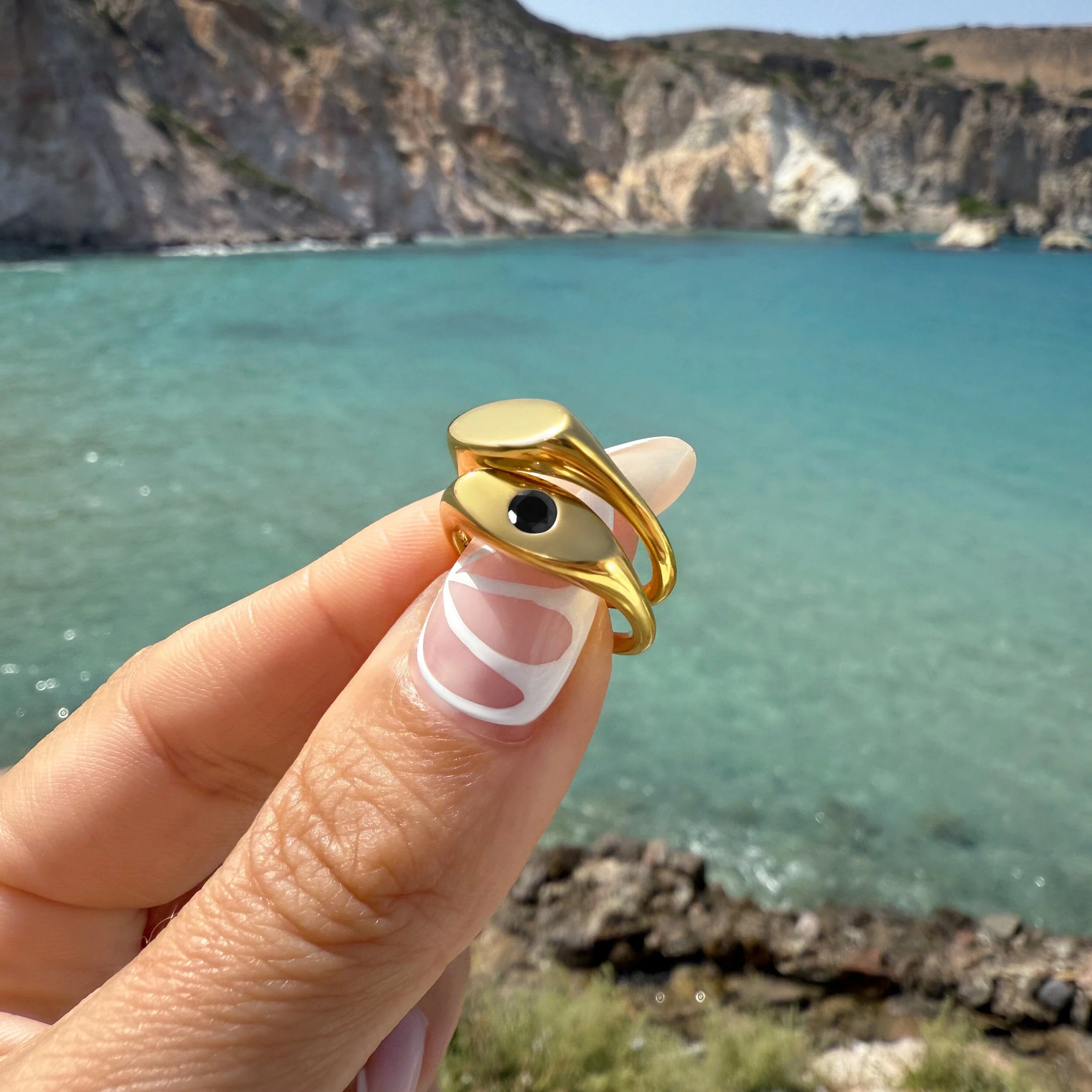 Black Obsidian Pinky Ring - Signet Noire - Image 20