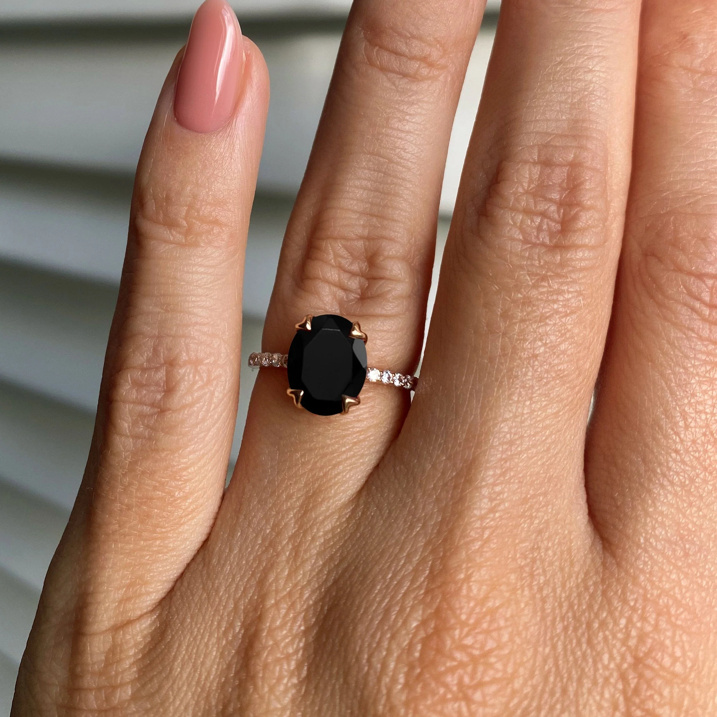Black Obsidian Ring - Harlow - Image 4