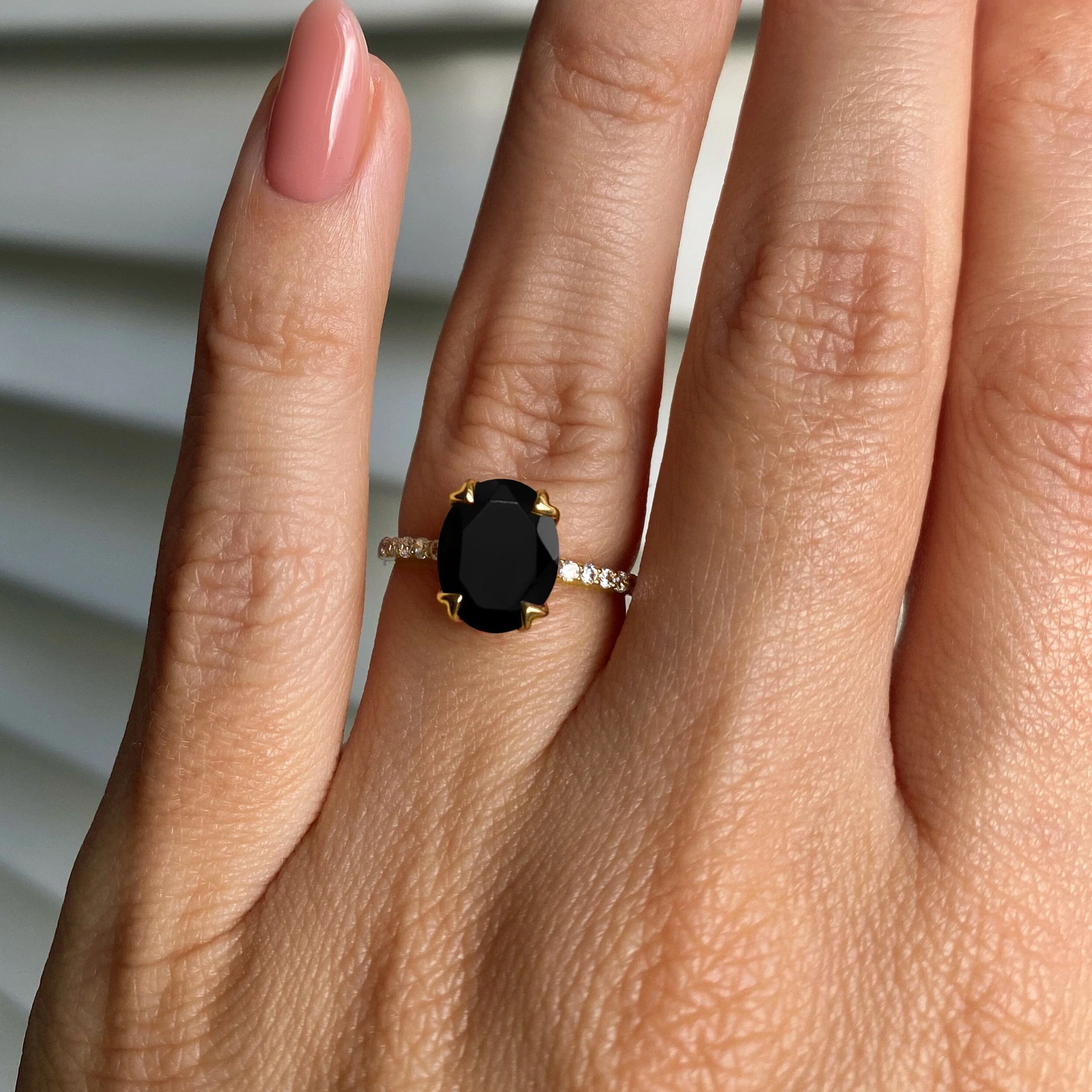 Black Obsidian Ring - Harlow - Image 6
