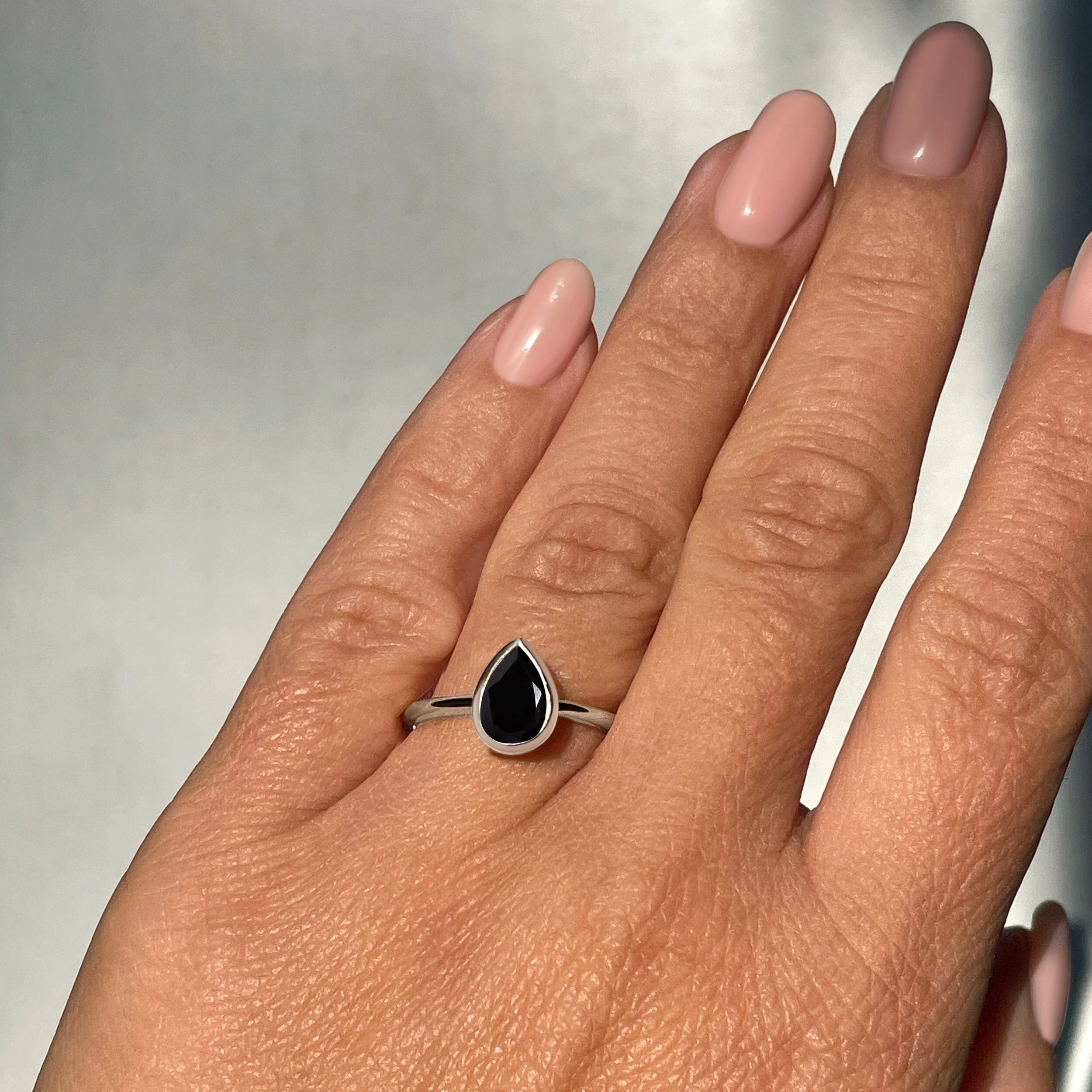 Black Obsidian Ring - Hidden Heart - Image 17