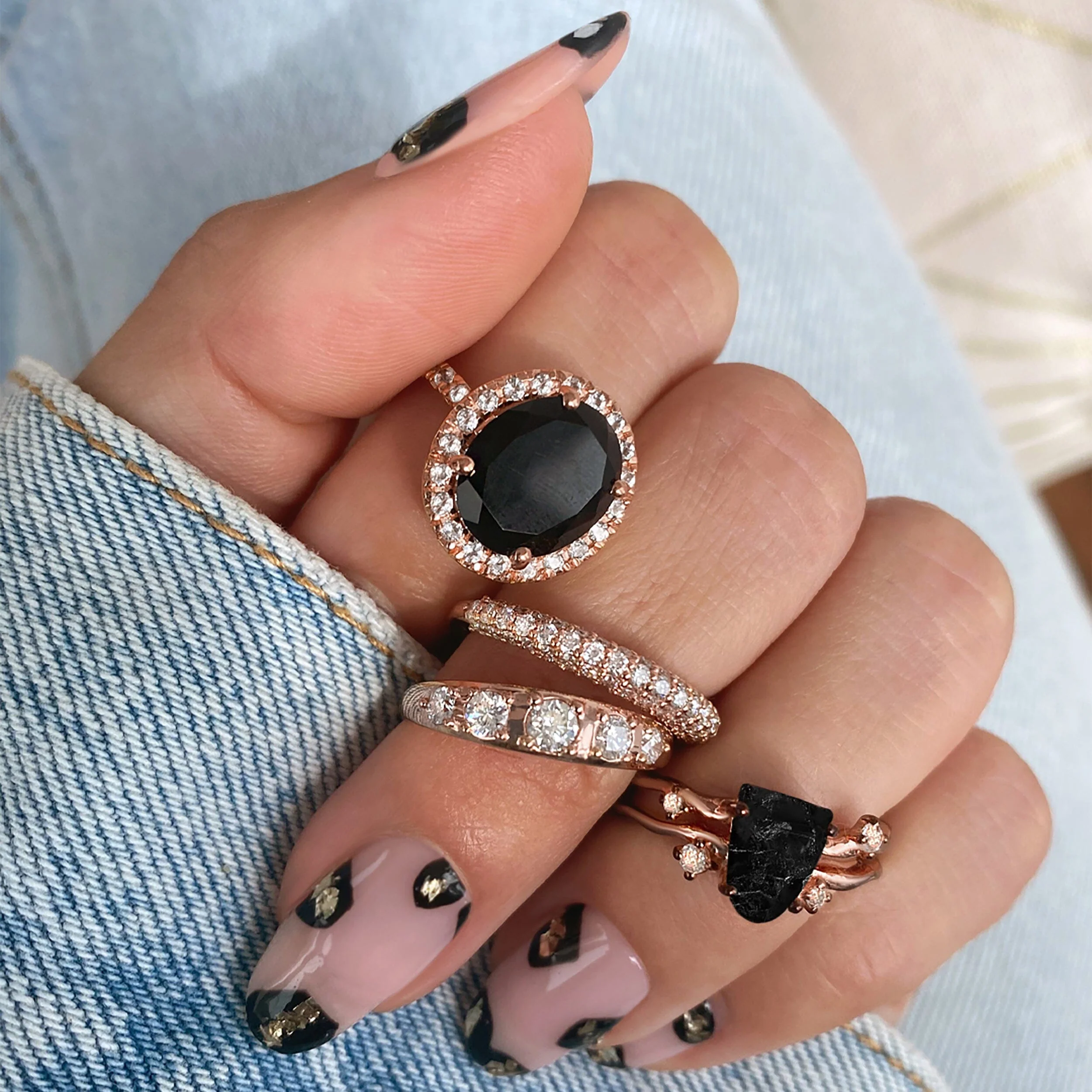 Black Obsidian Ring - Queen Lana - Image 6