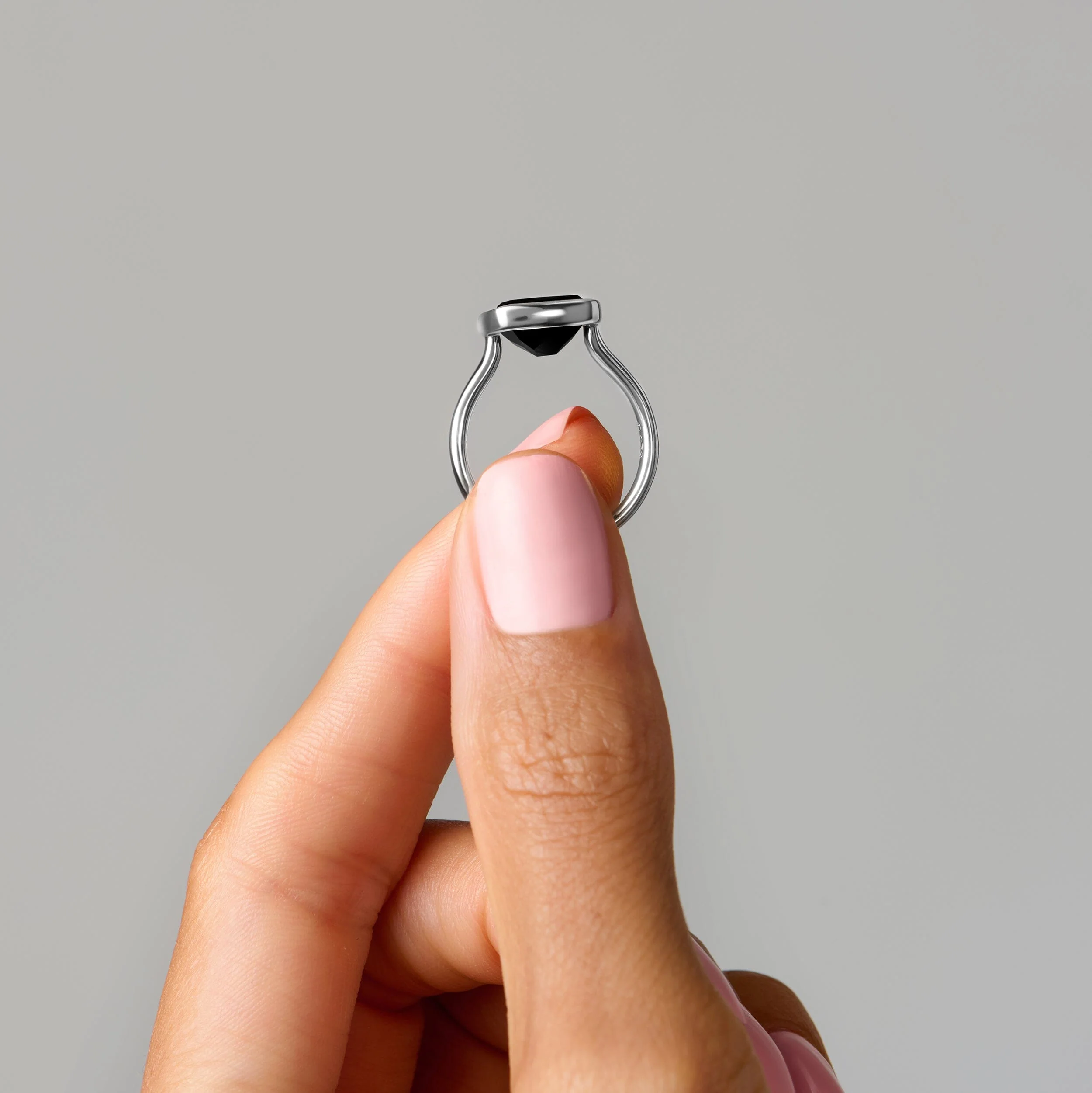 Black Obsidian Skin Touch Ring - Feel the Strength - Image 15
