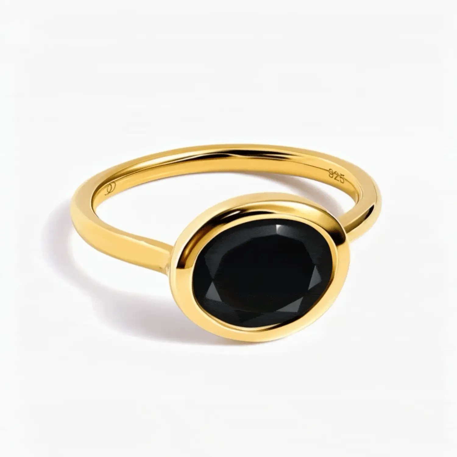 Black Obsidian Skin Touch Ring - Infinite Ring & Waves Band - Image 8