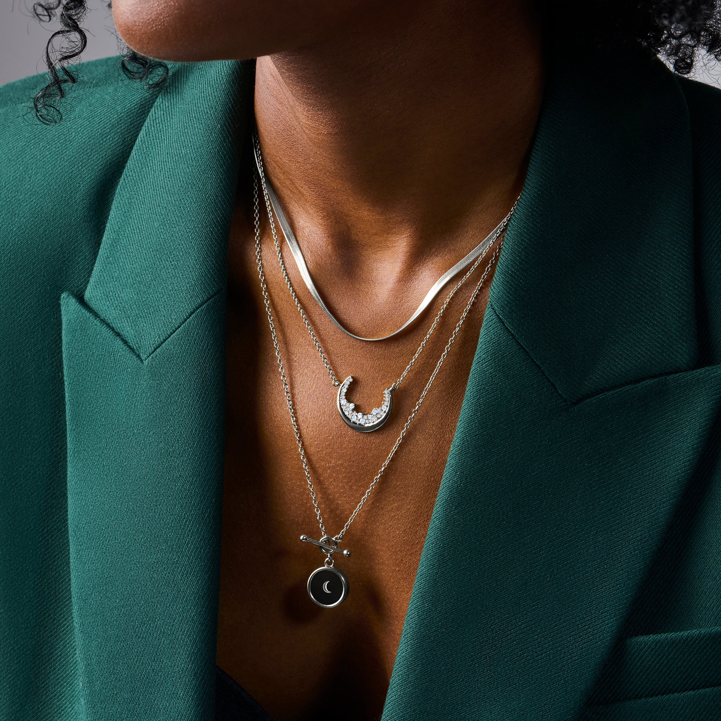 Black Obsidian T-Lock Necklace - Dream - Image 9