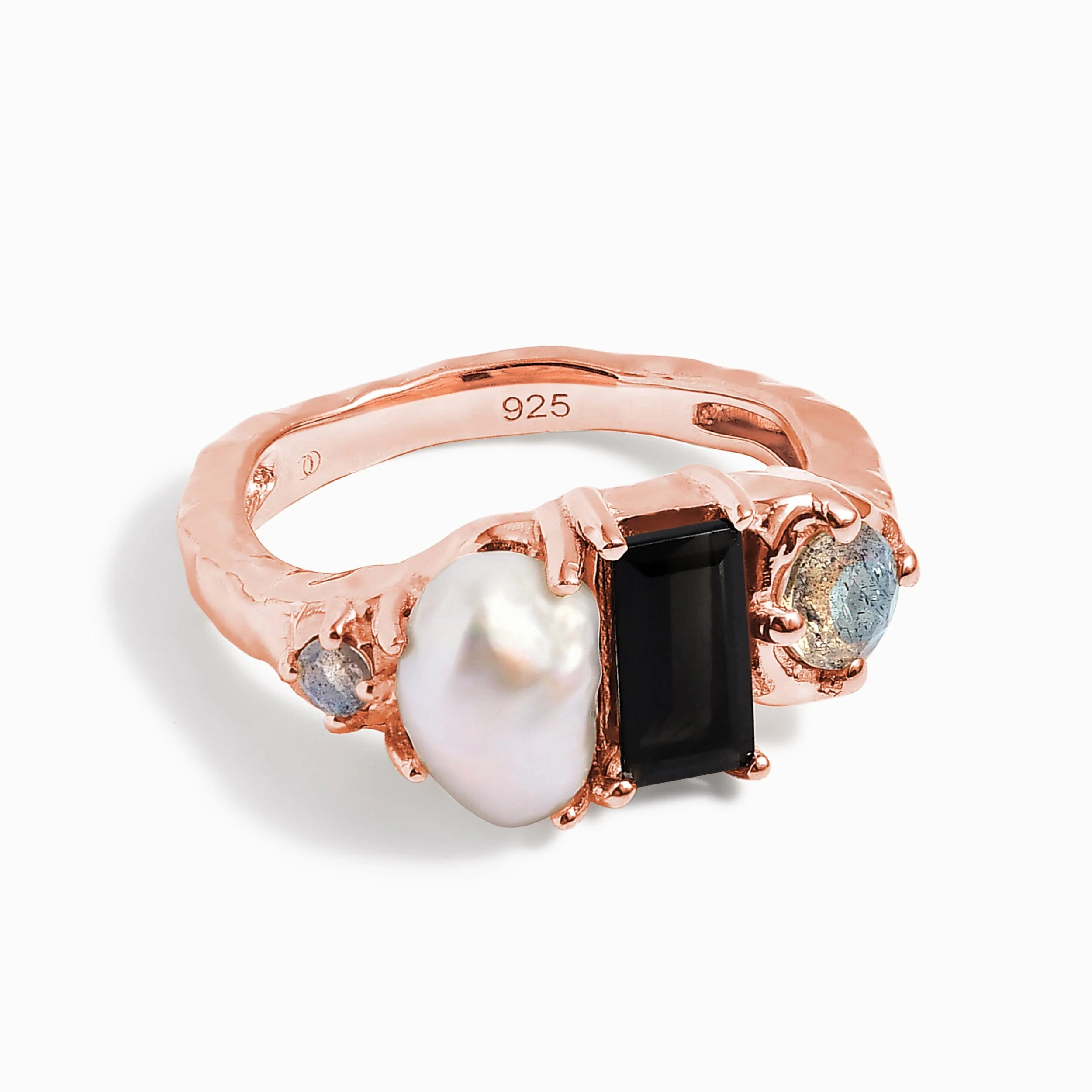 Black Obsidian Pearl Ring - Treasure - Image 16
