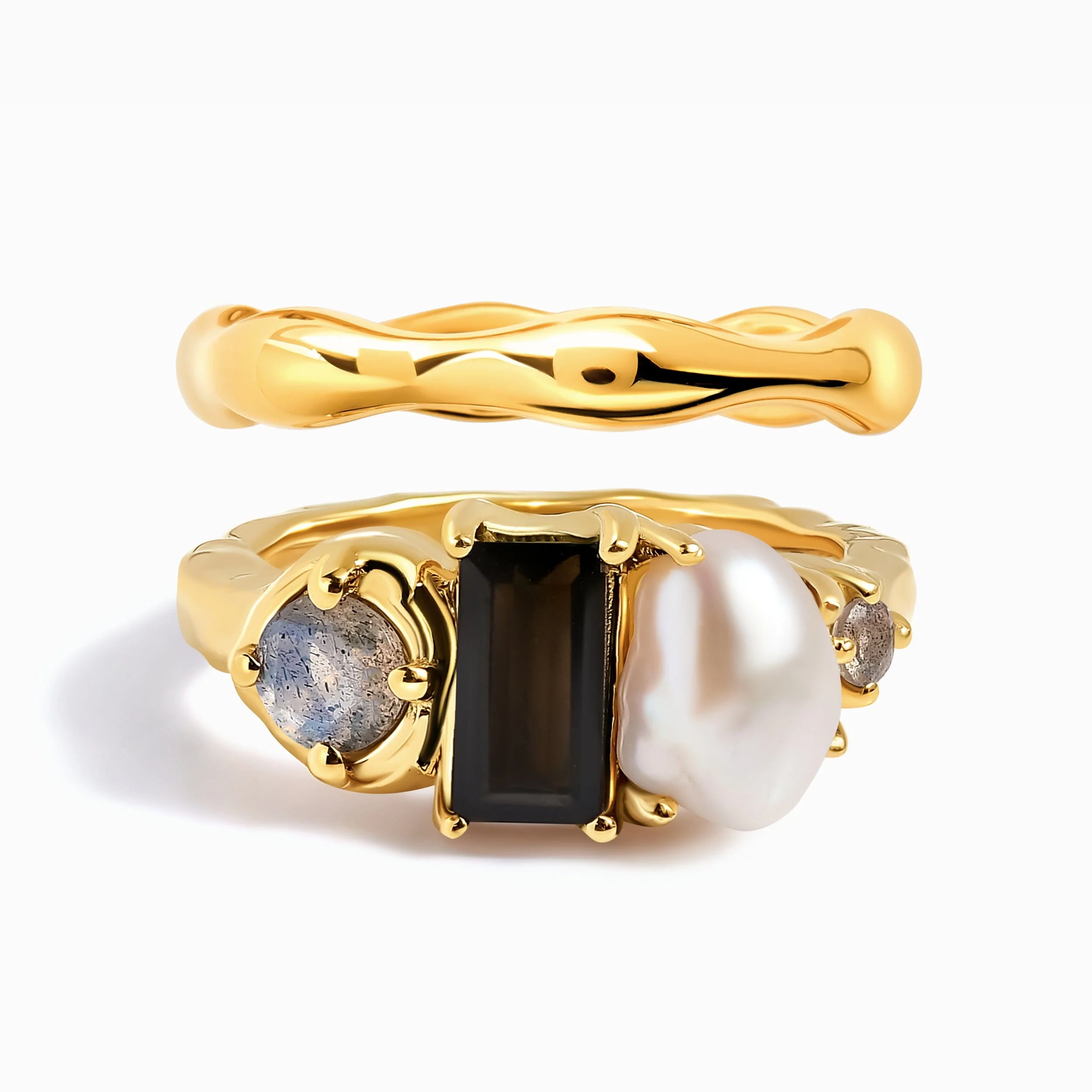 Black Obsidian Treasure & Magma Band Set - Image 7