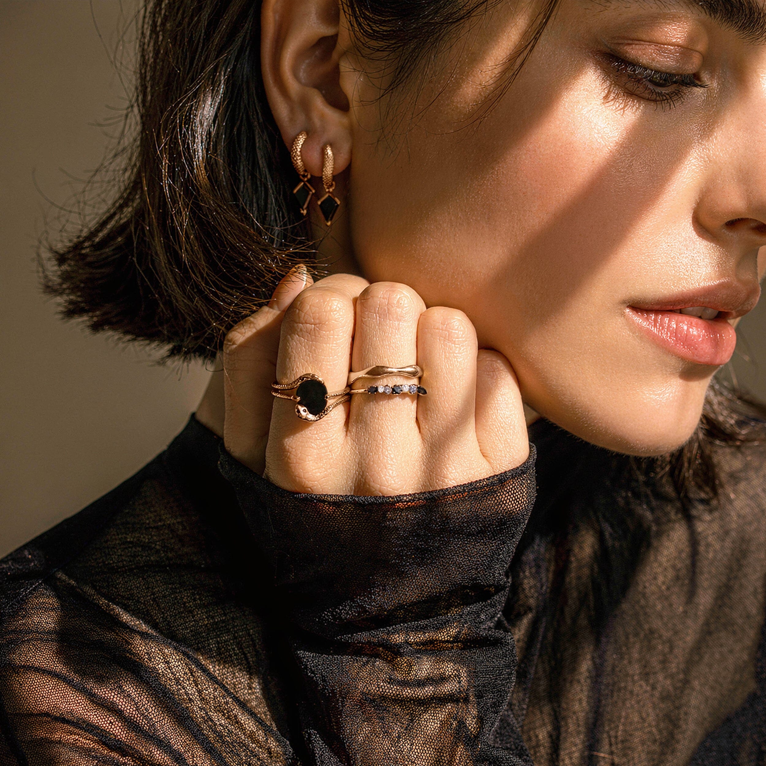 Black Onyx Ring - Serpent of Release - Image 15