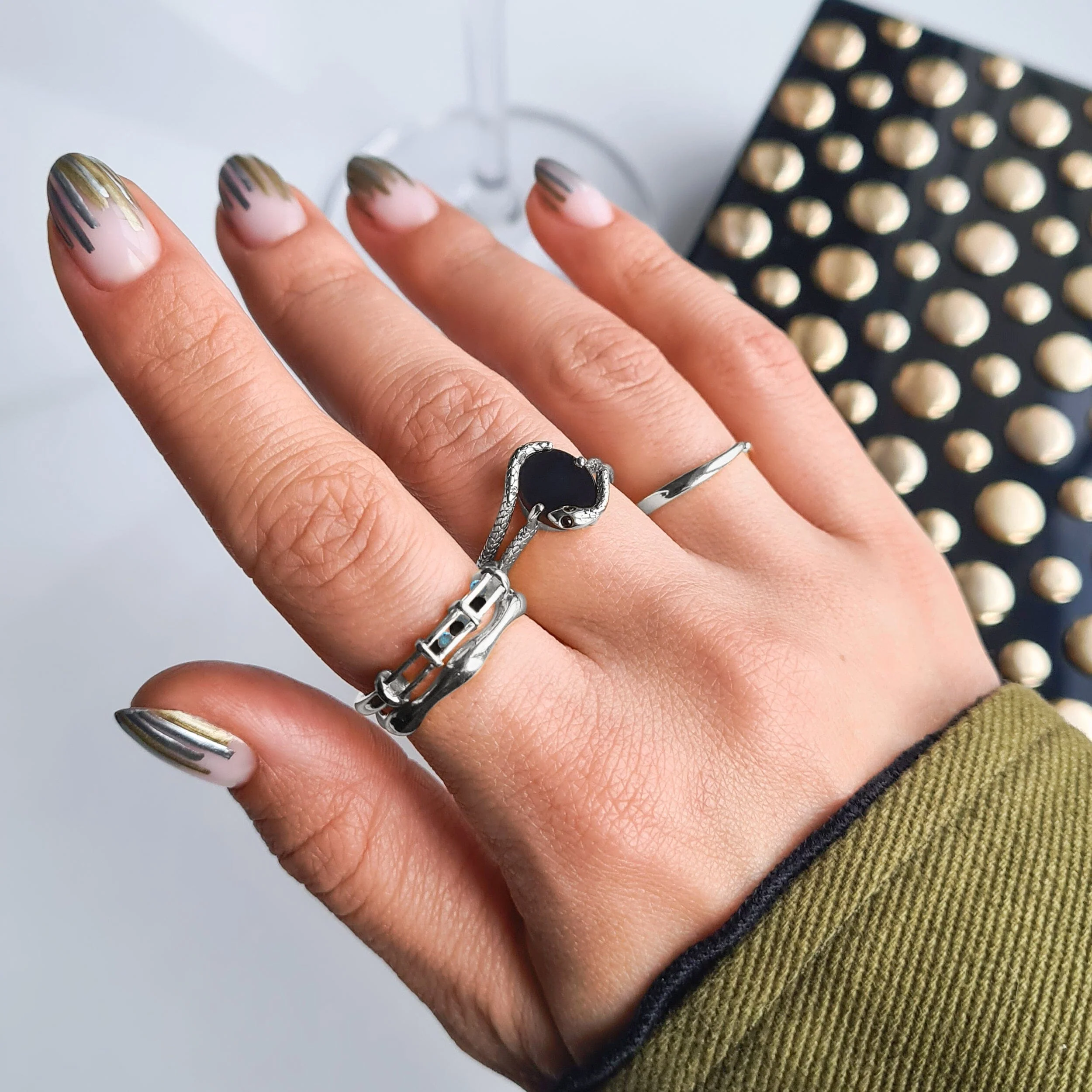 Black Onyx Ring - Serpent of Release - Image 31
