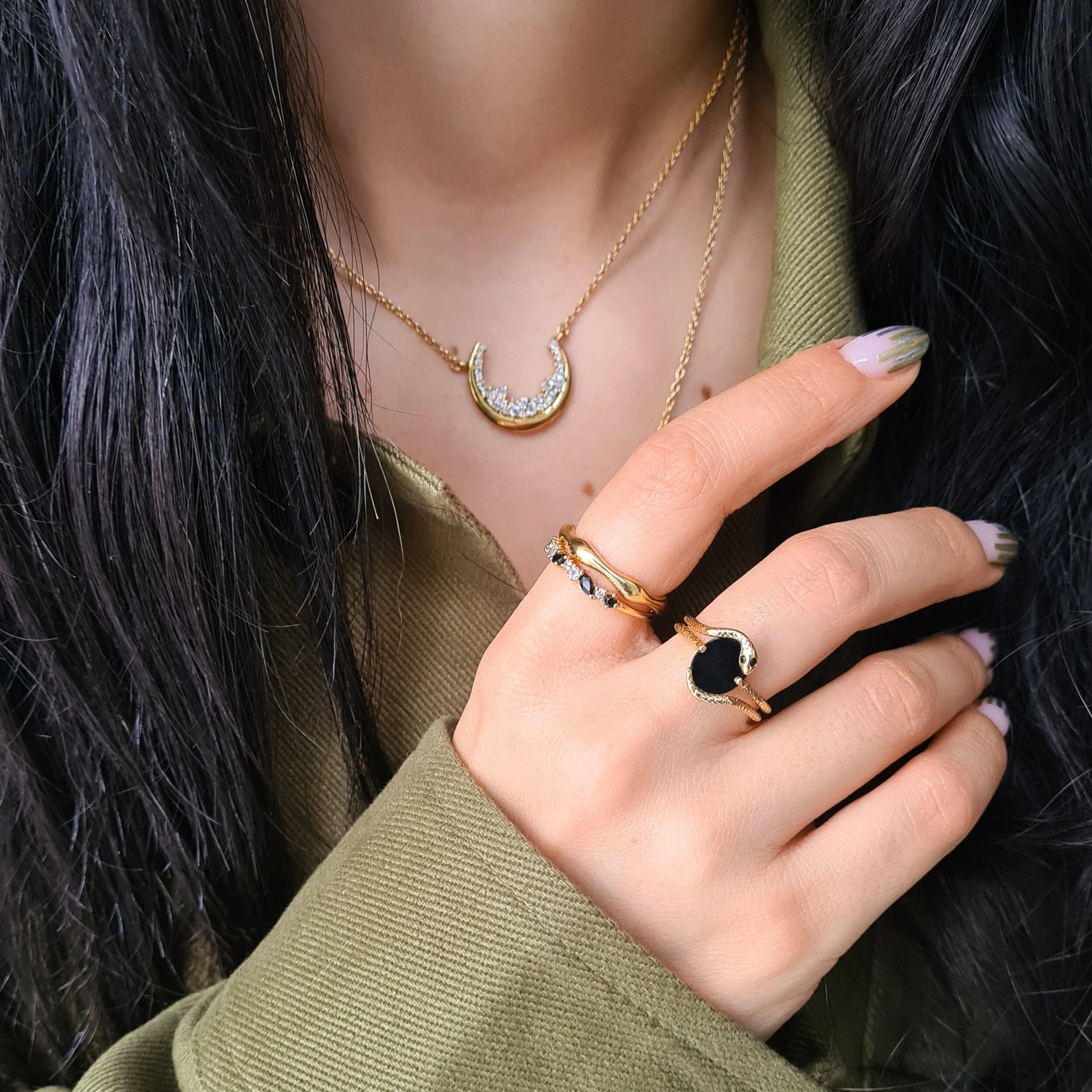Black Onyx Ring - Serpent of Release - Image 35