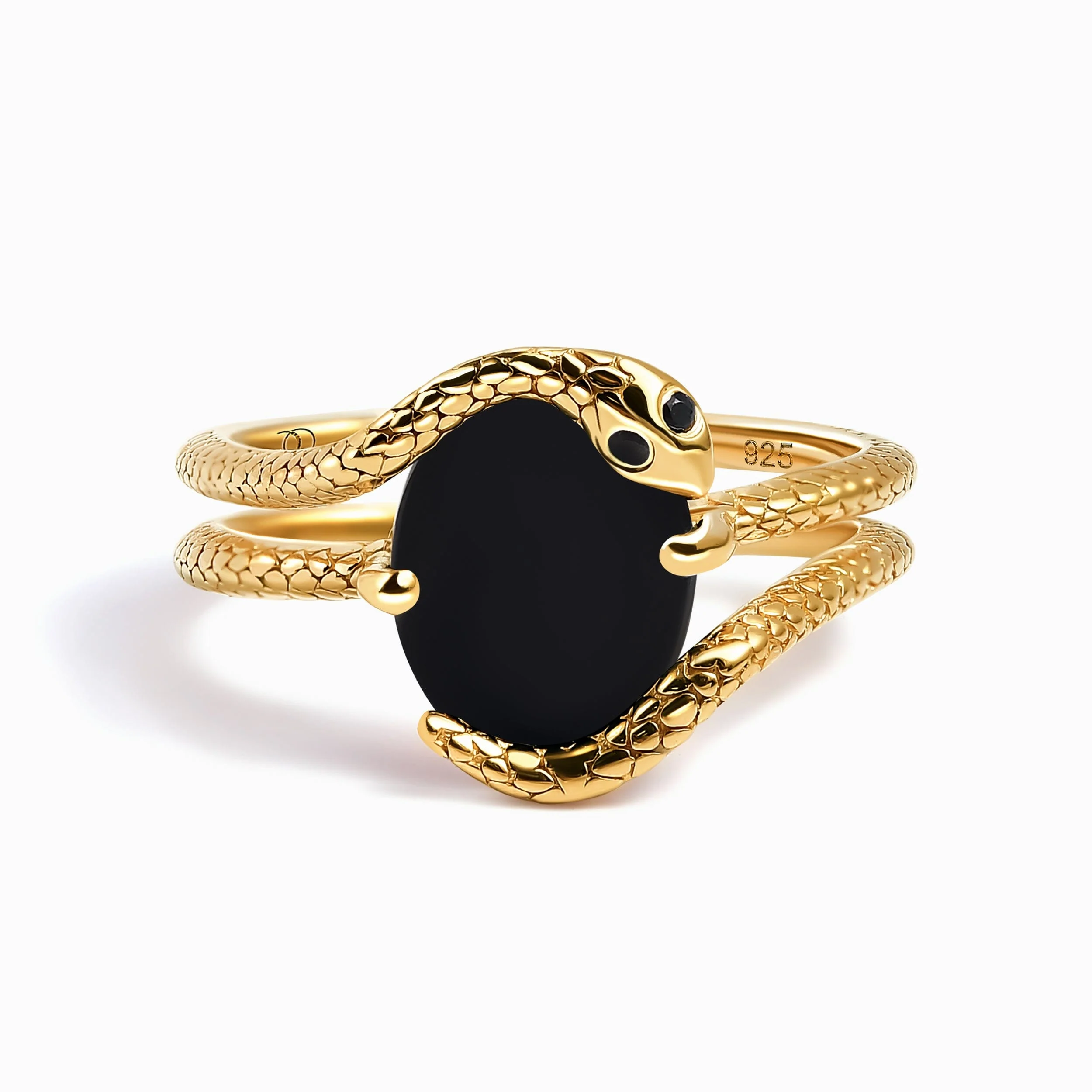 Black Onyx Ring - Serpent of Release - Image 5