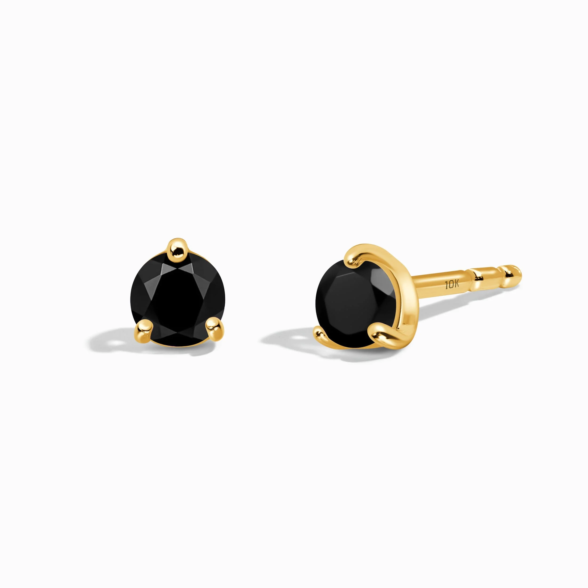 Black Onyx Round Studs - December Birthstone - Image 11