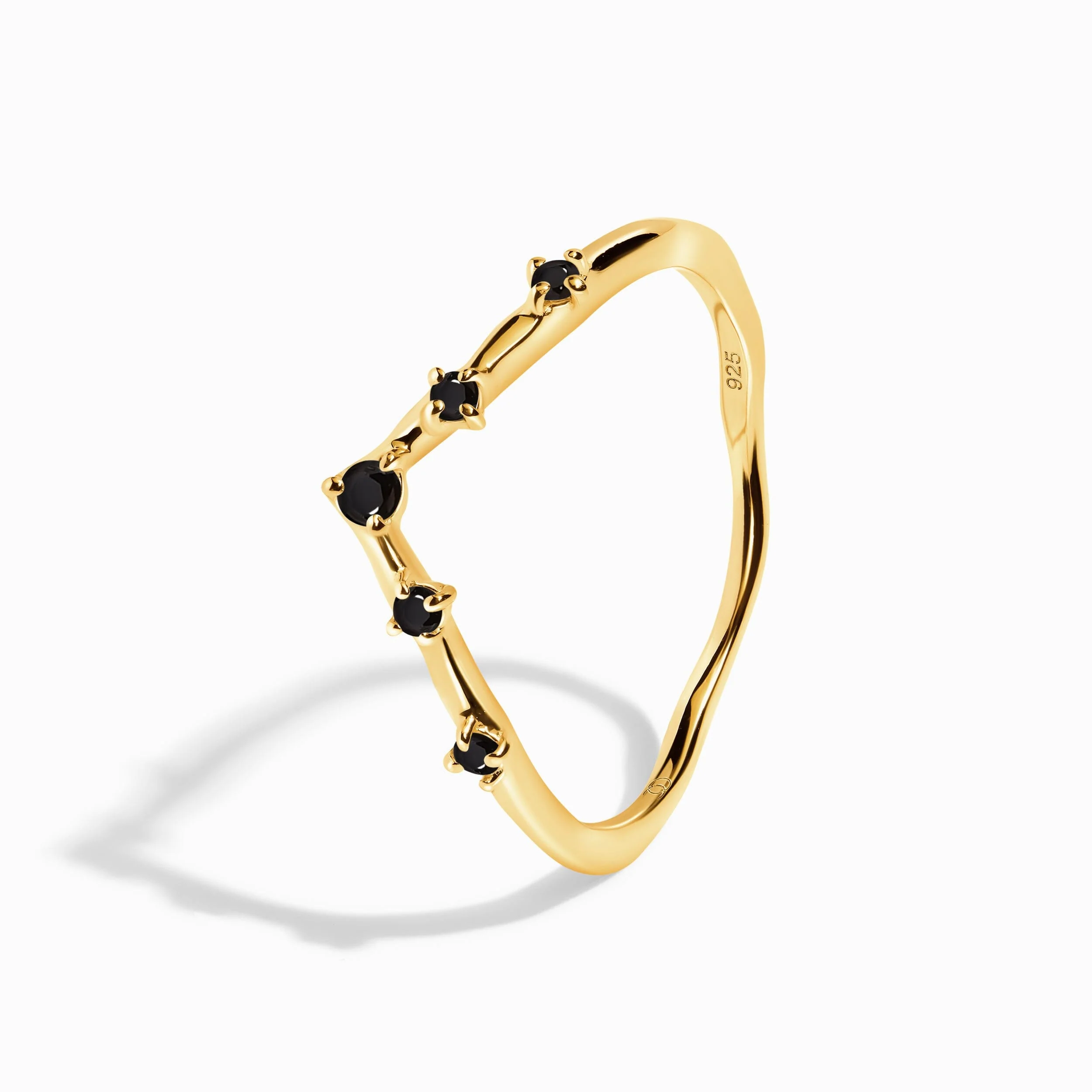 Black Spinel Ring - Cosmic Crown - Image 10