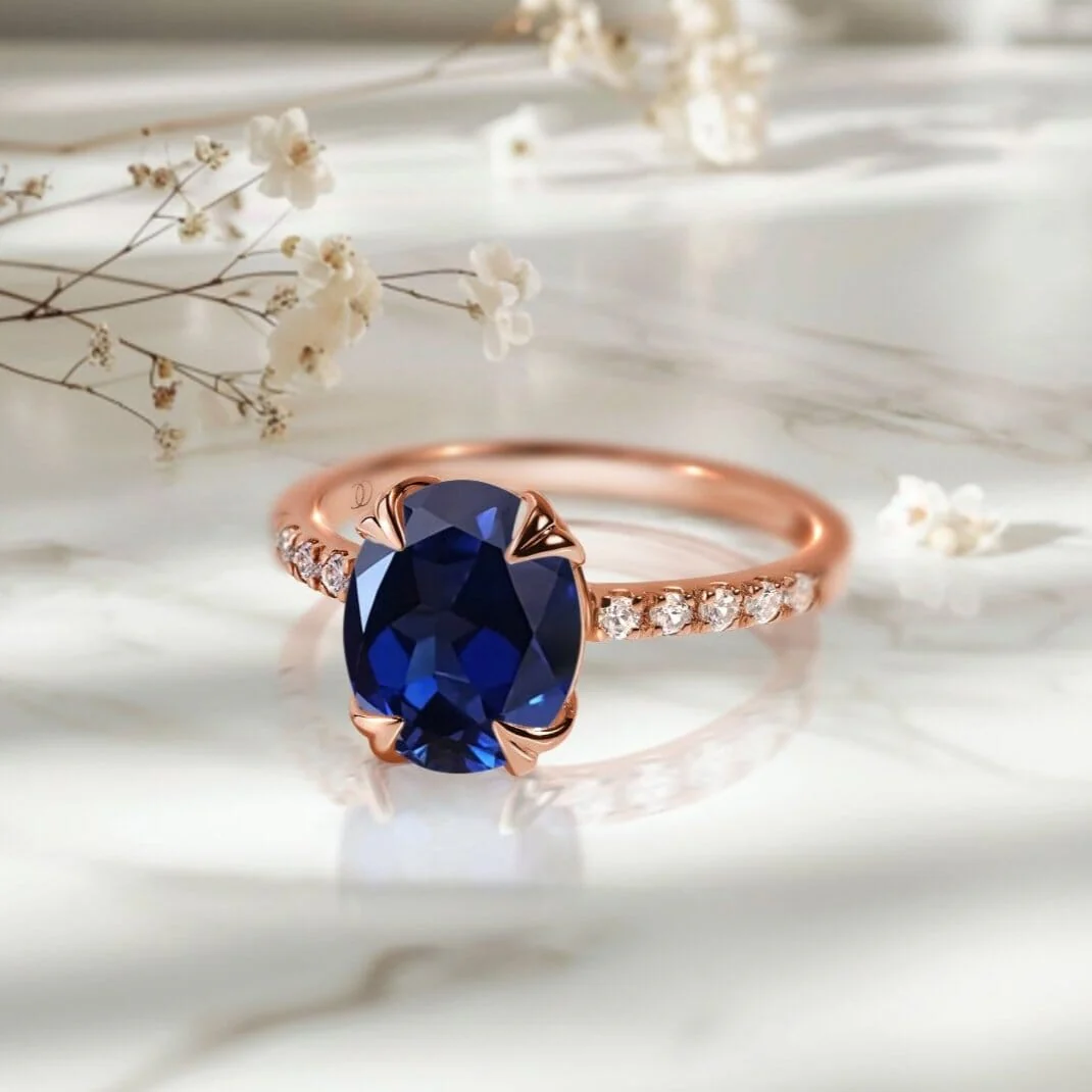 Blue Sapphire Ring - Harlow - Image 14