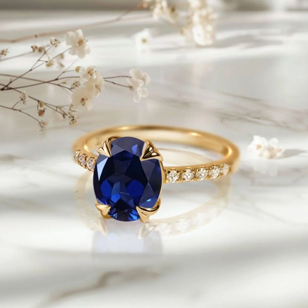 Blue Sapphire Ring - Harlow - Image 18