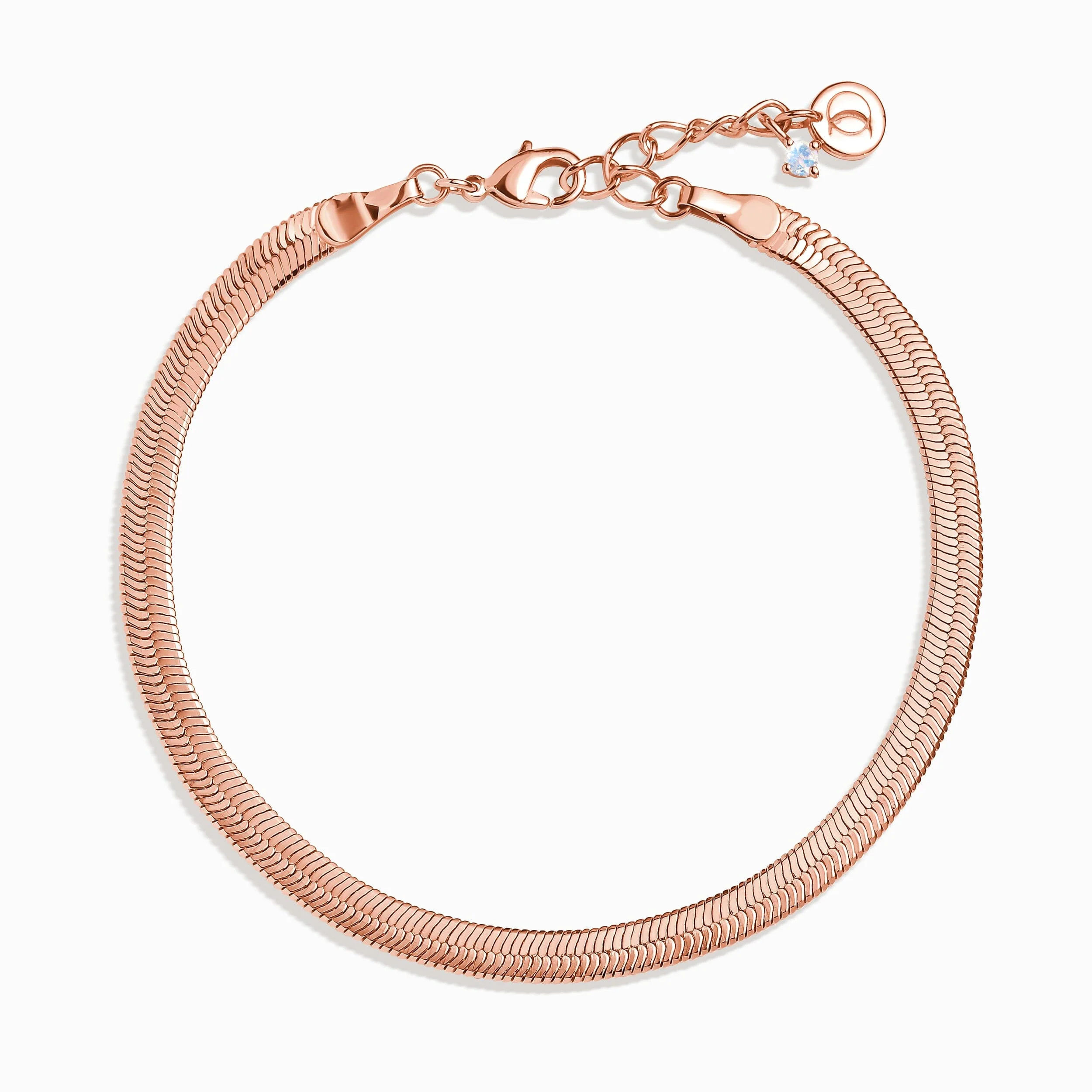 Plain Metal Wristlet - Herringbone Bracelet - Image 5