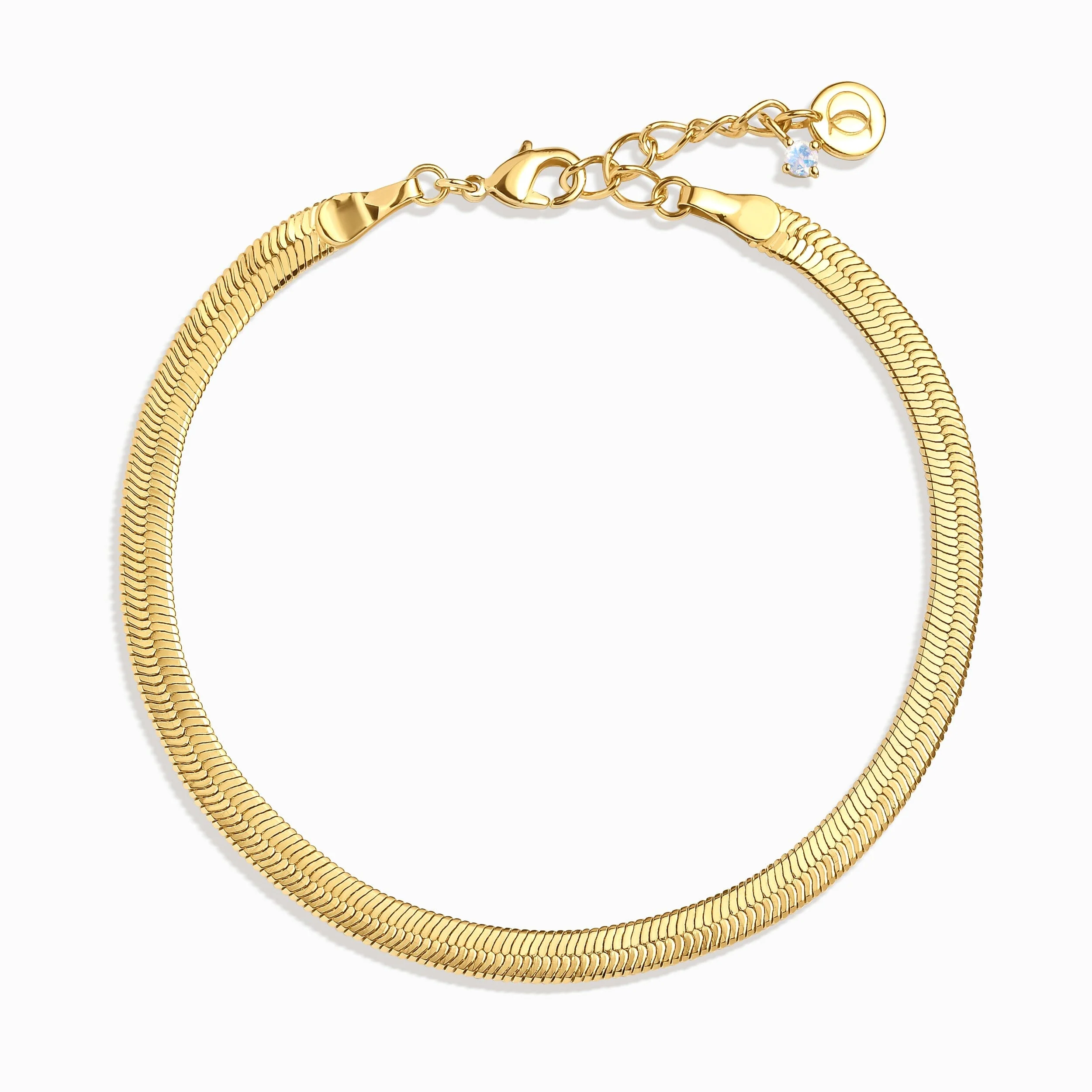 Plain Metal Wristlet - Herringbone Bracelet - Image 9