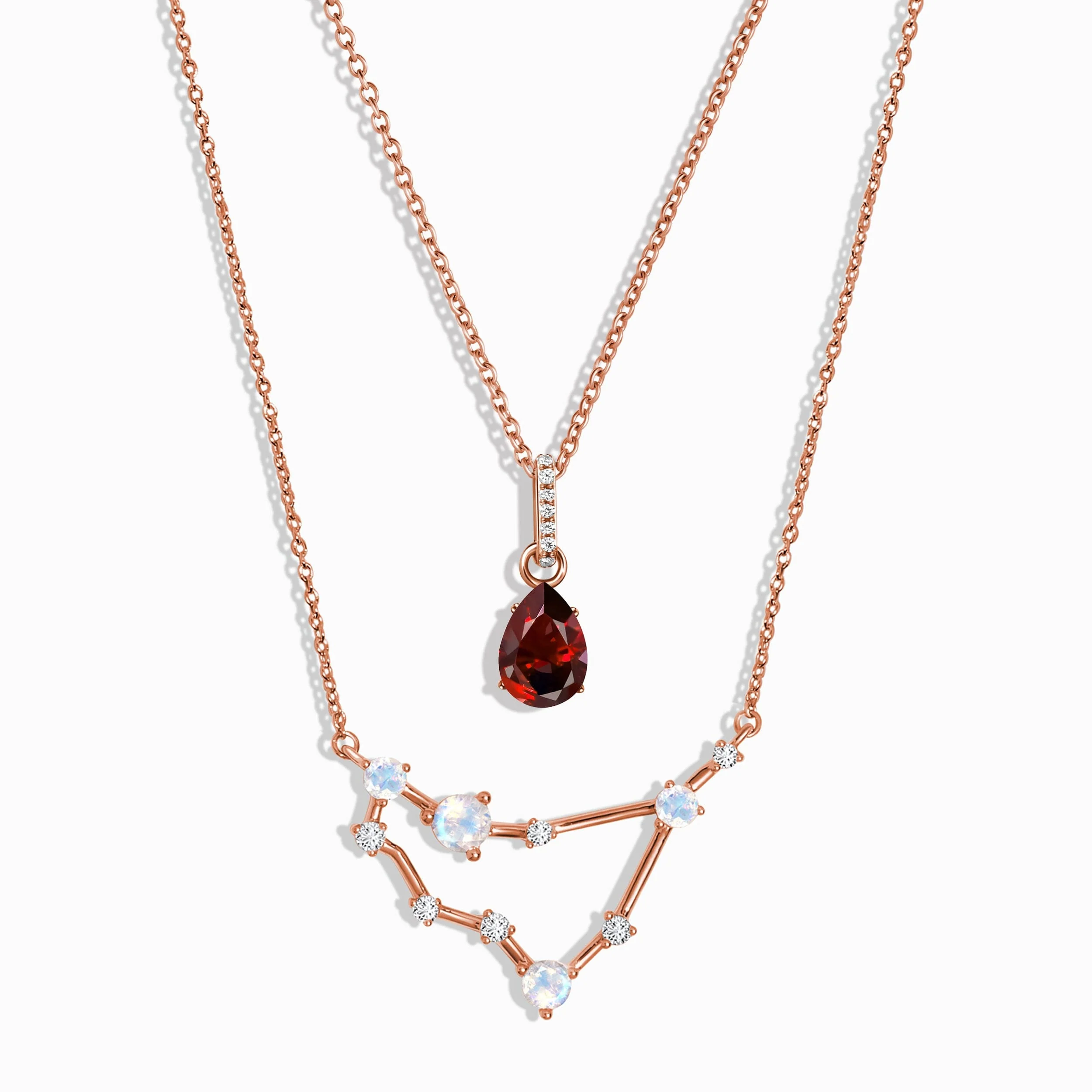 Capricorn Zodiac & January Birthstone Necklaces - Image 4