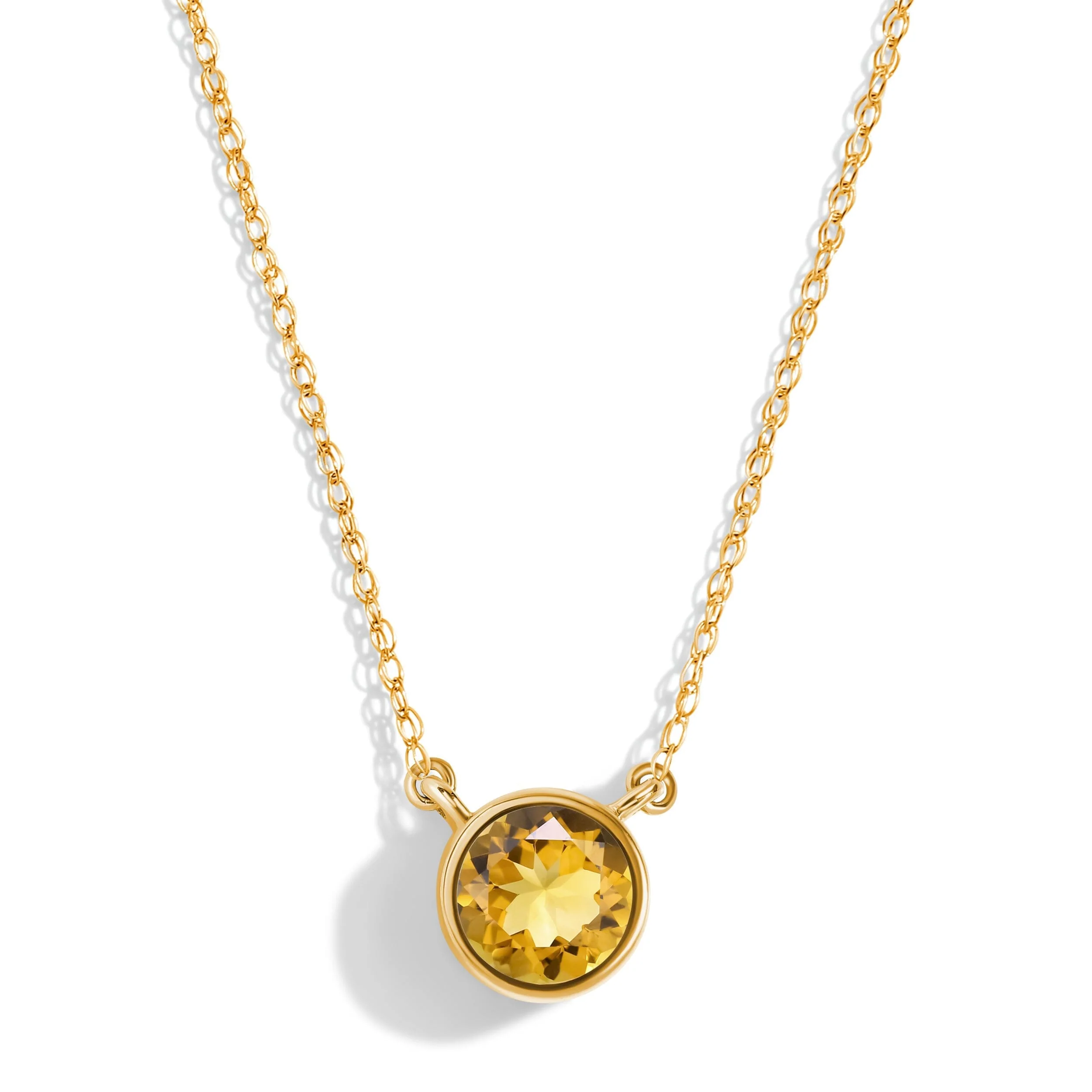 Citrine Necklace - Solitaire - Image 5