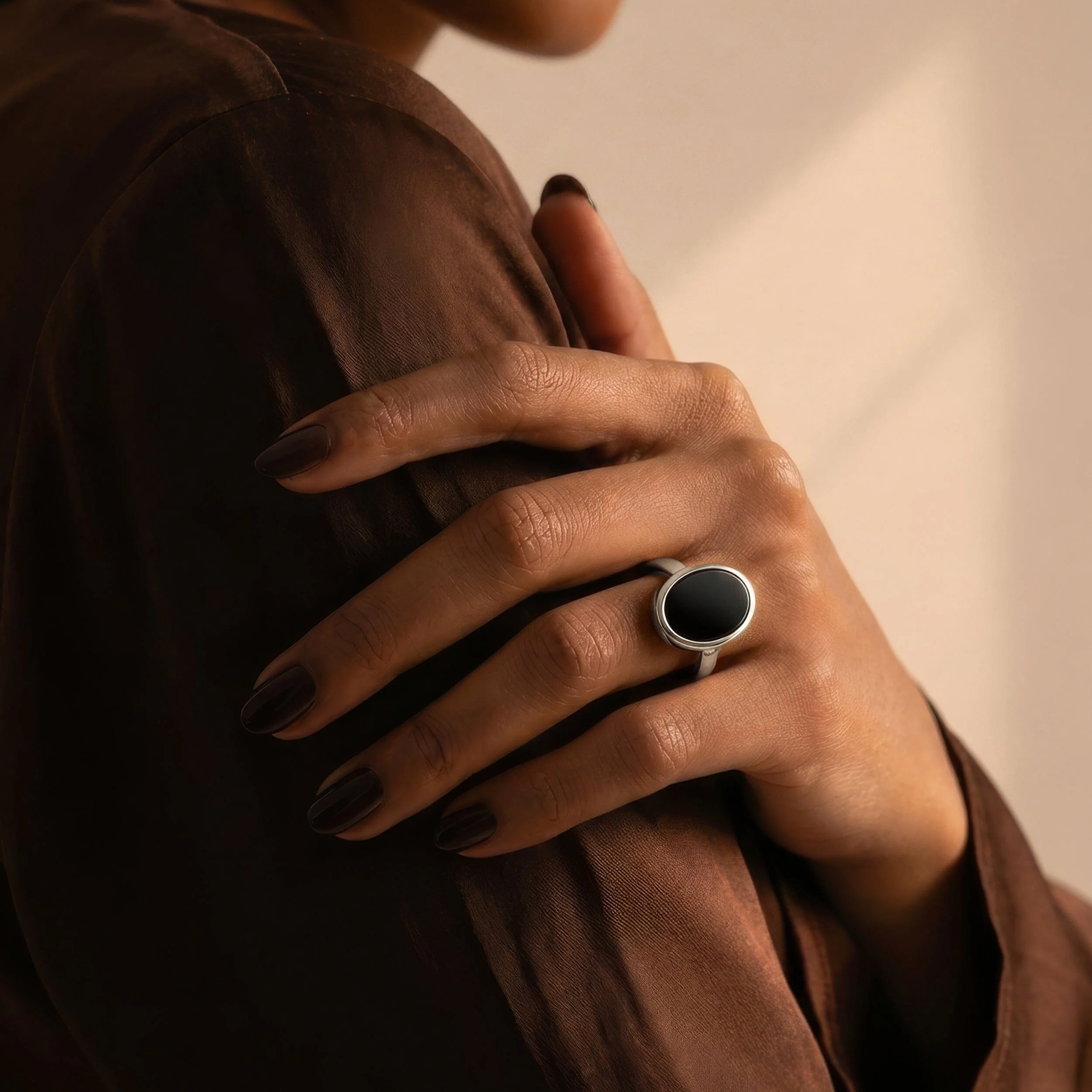 Crystal Ring - Enfolded Black Onyx - Image 2