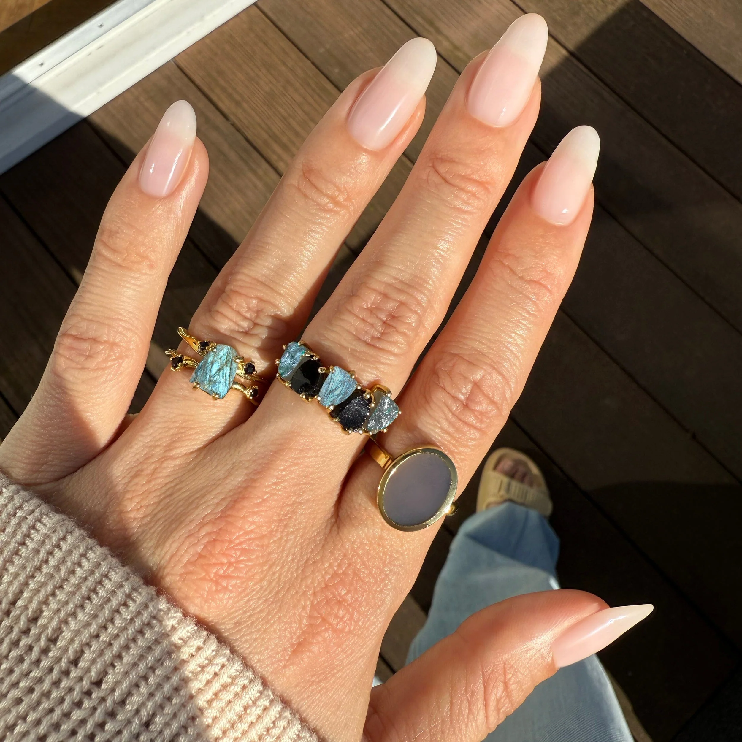 Crystal Ring - Enfolded Grey Agate - Image 18