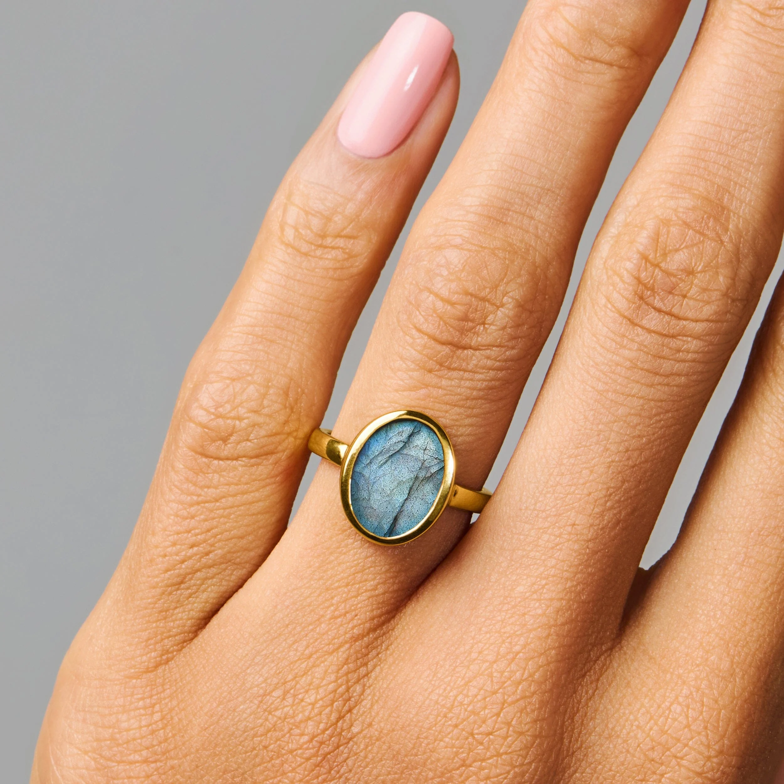 Crystal Ring - Enfolded Labradorite - Image 6