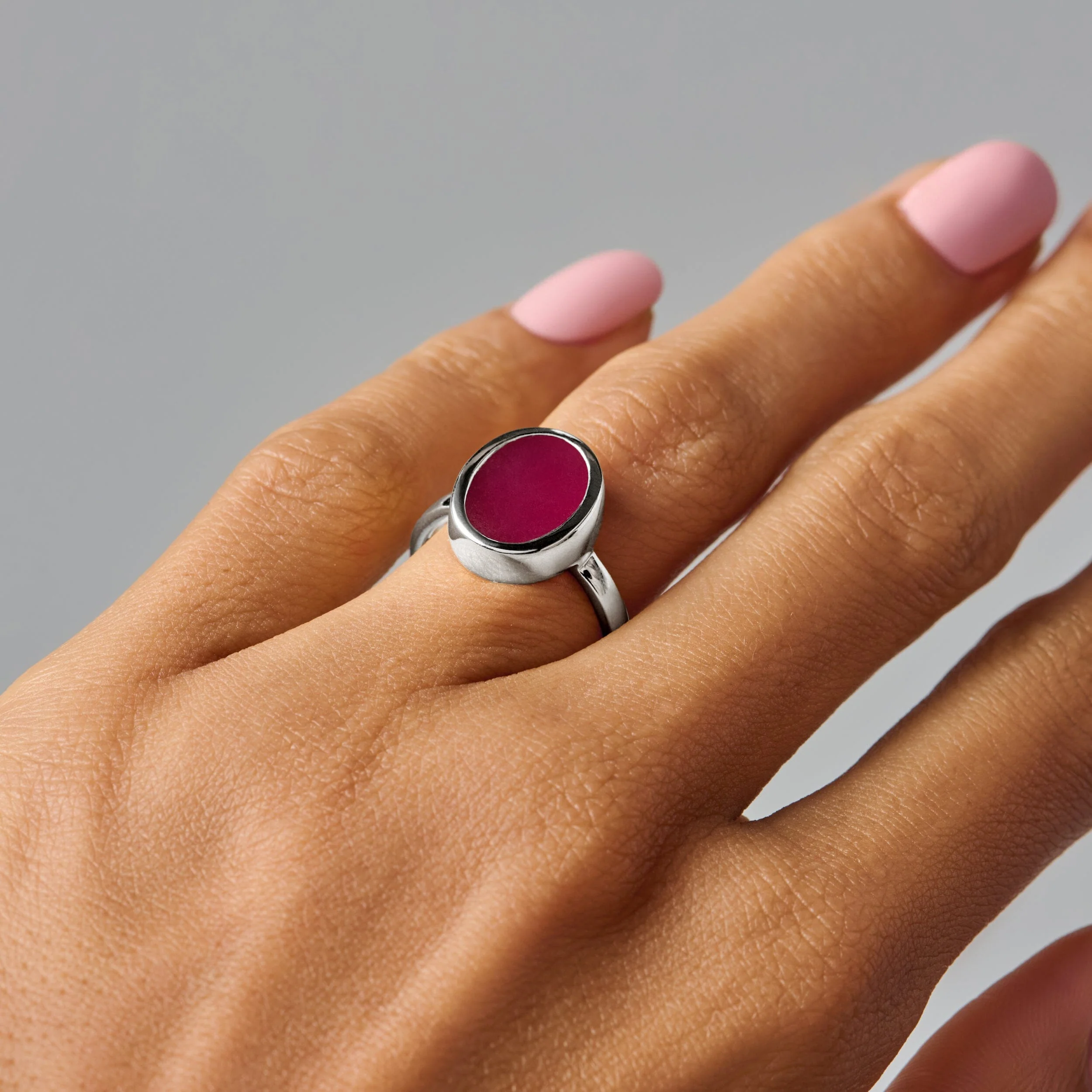 Crystal Ring - Enfolded Pink Quartz - Image 15