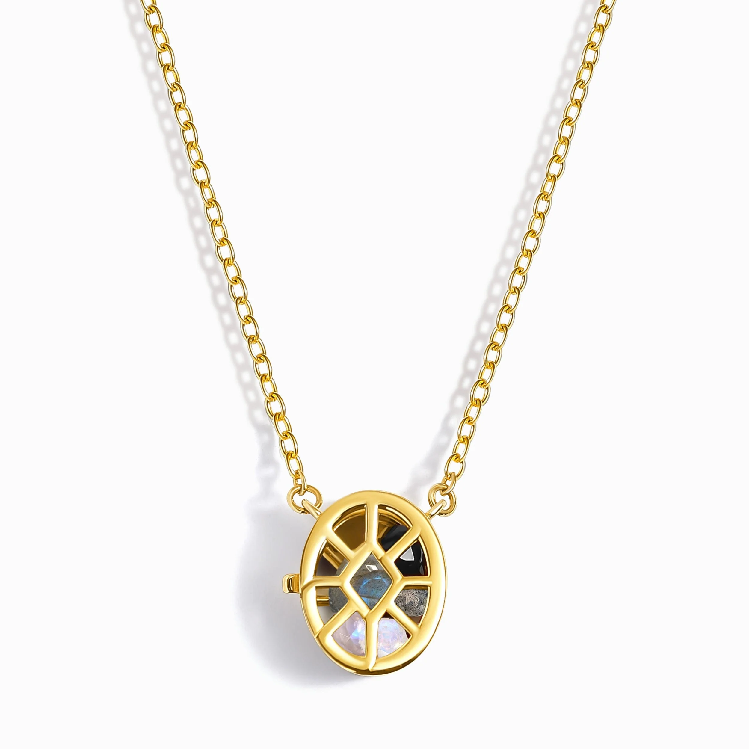 Dark Gradient Necklace – Motion Medicine Locket - Image 11