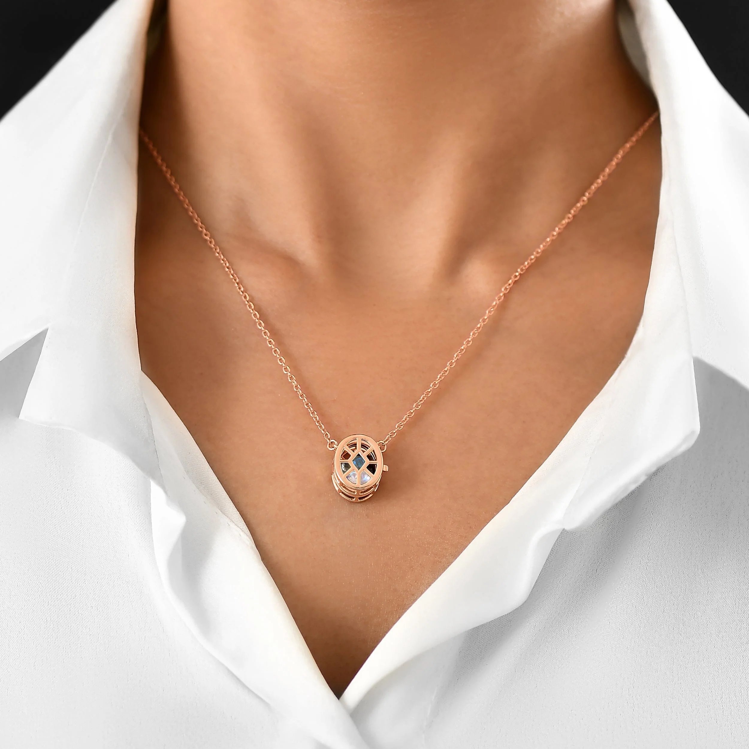 Dark Gradient Necklace – Motion Medicine Locket - Image 4