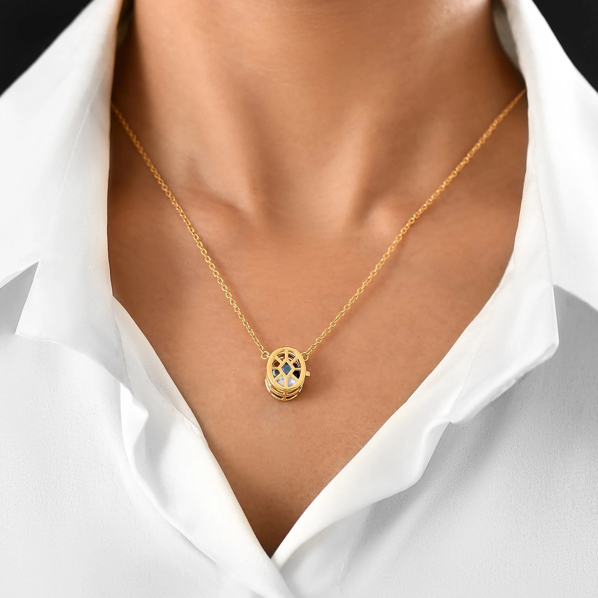 Dark Gradient Necklace – Motion Medicine Locket - Image 6