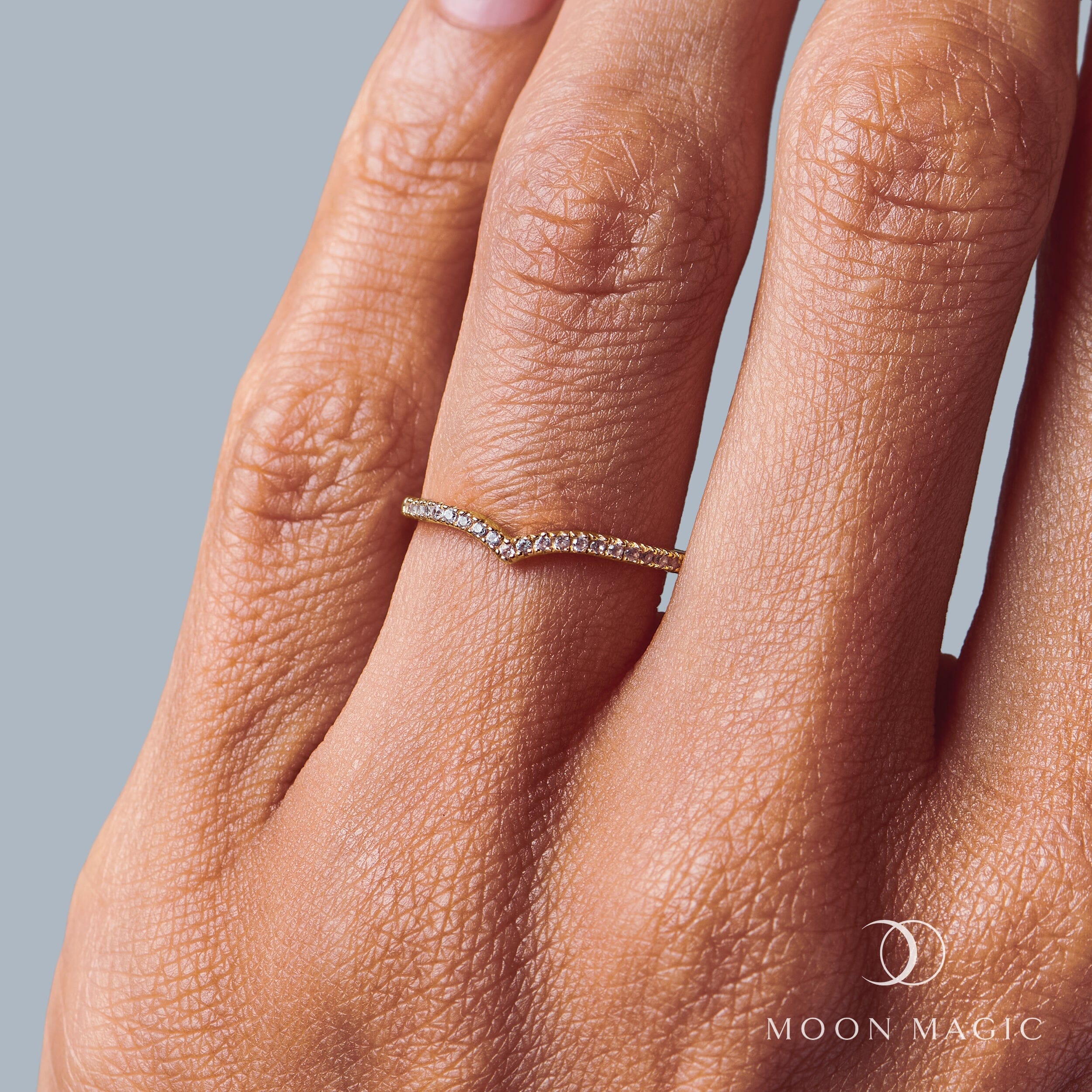 Diamond Ring Band - Peak Of Love Pavé - Image 6