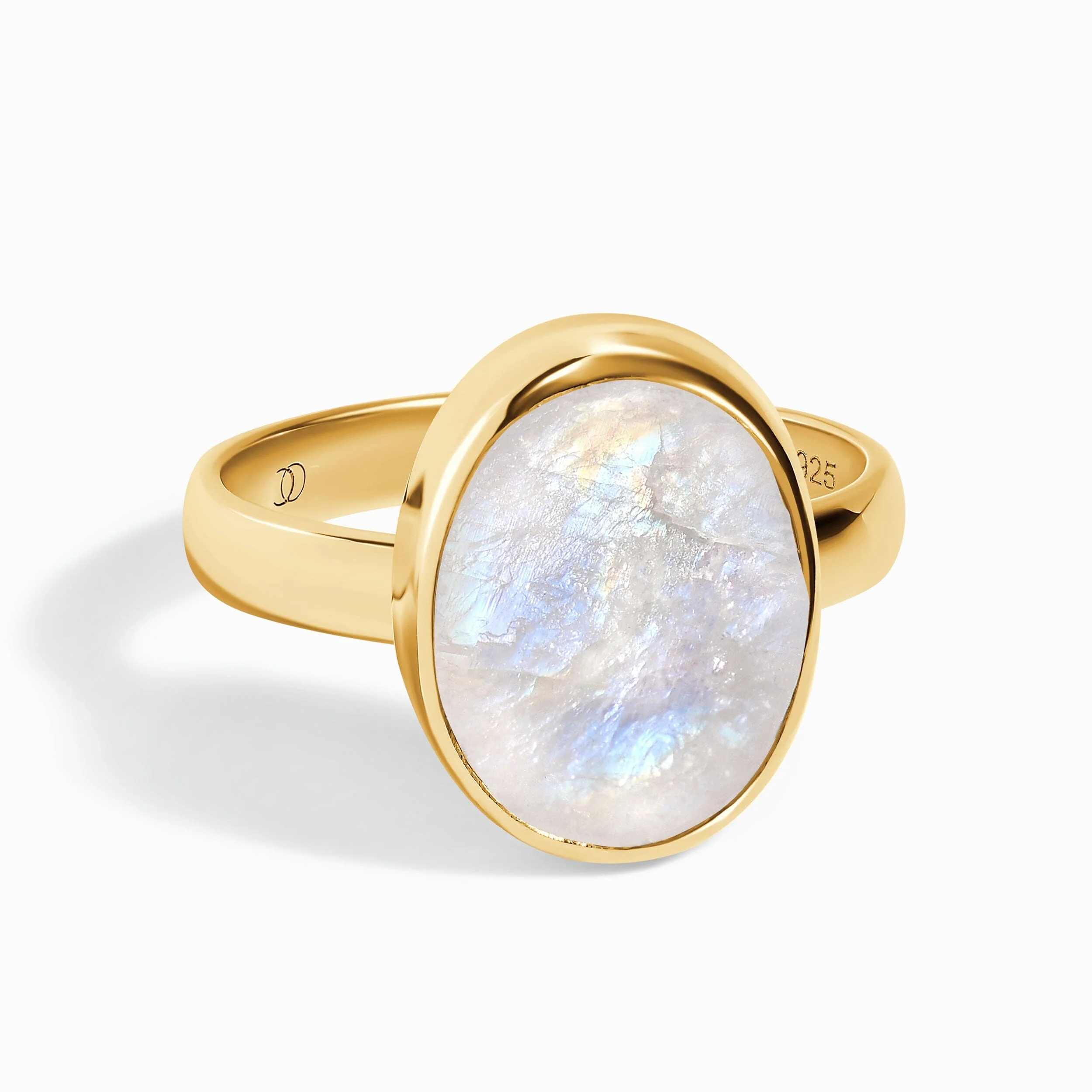Raw Crystal Ring - Enfolded Moonstone - Image 5