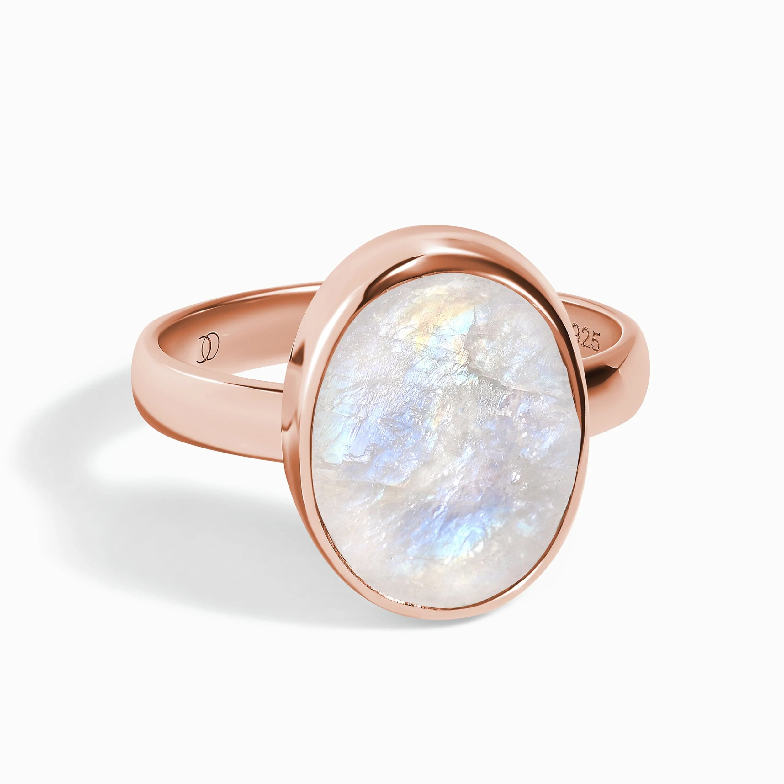 Raw Crystal Ring - Enfolded Moonstone - Image 3