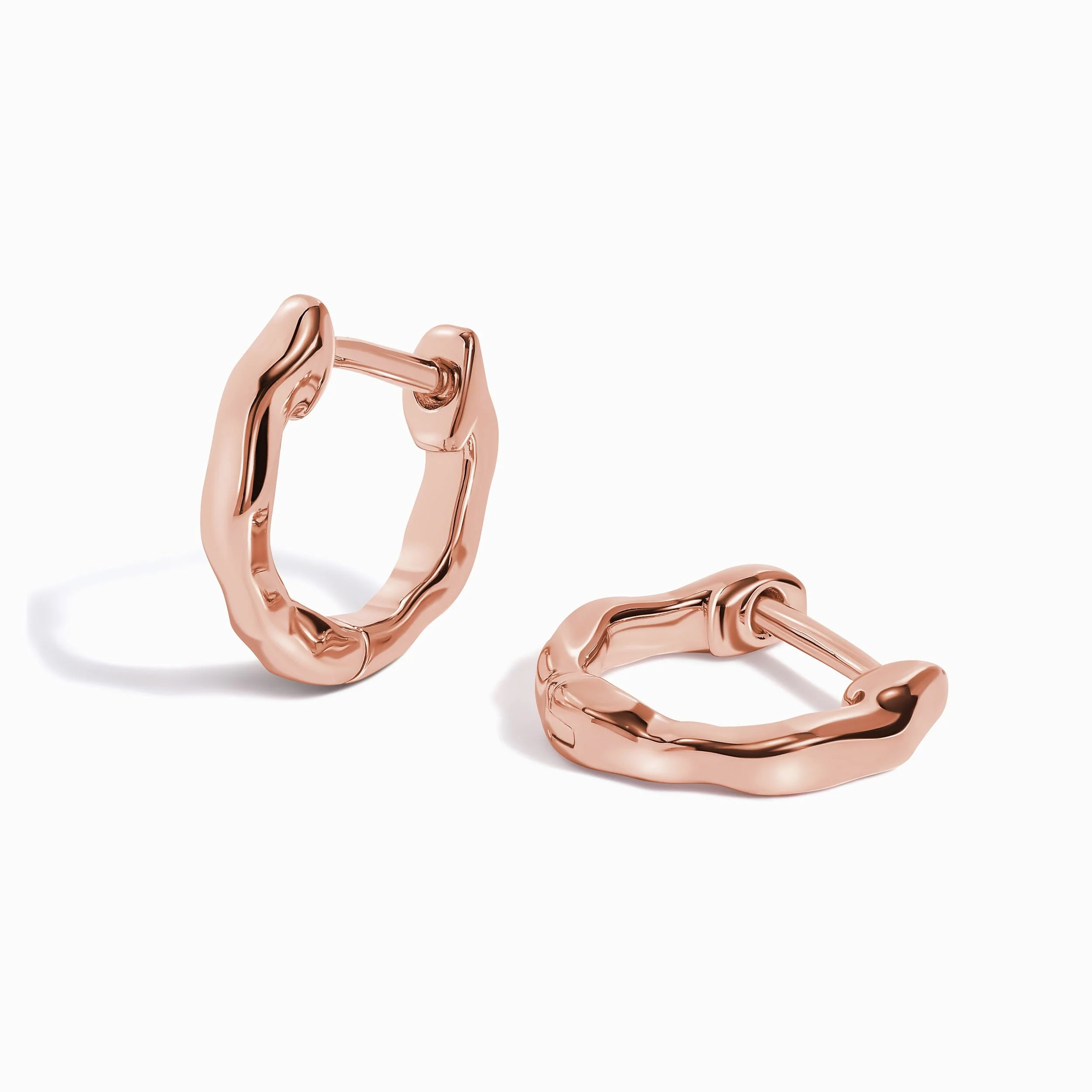 Earrings - Simple Flow Hoops - Image 4