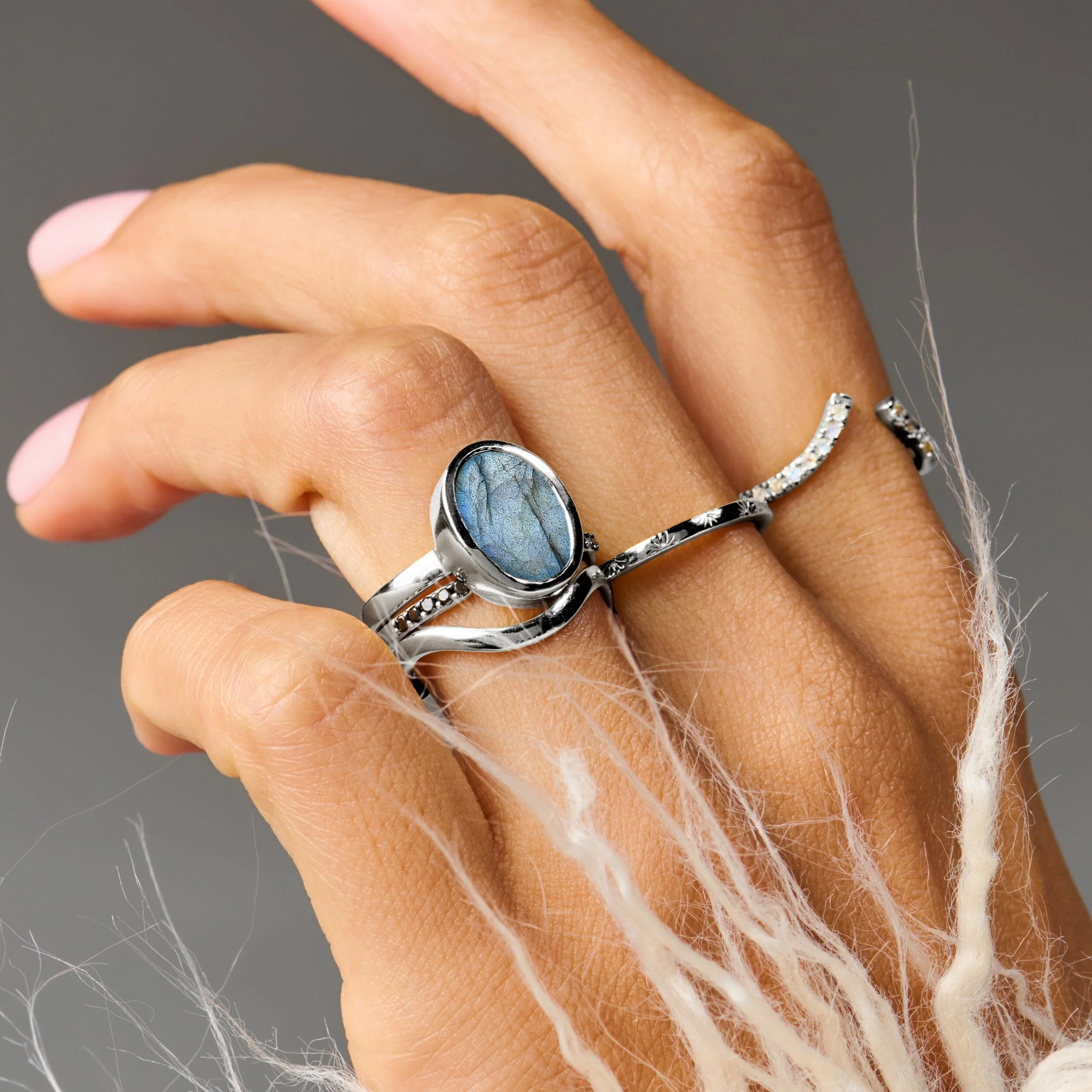 Crystal Ring - Enfolded Labradorite - Image 10