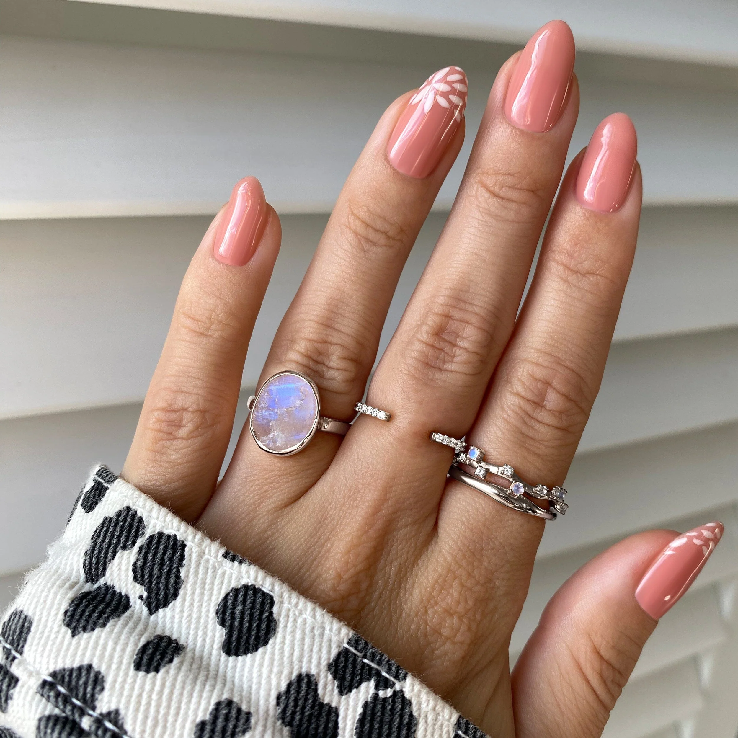 Raw Crystal Ring - Enfolded Moonstone - Image 9