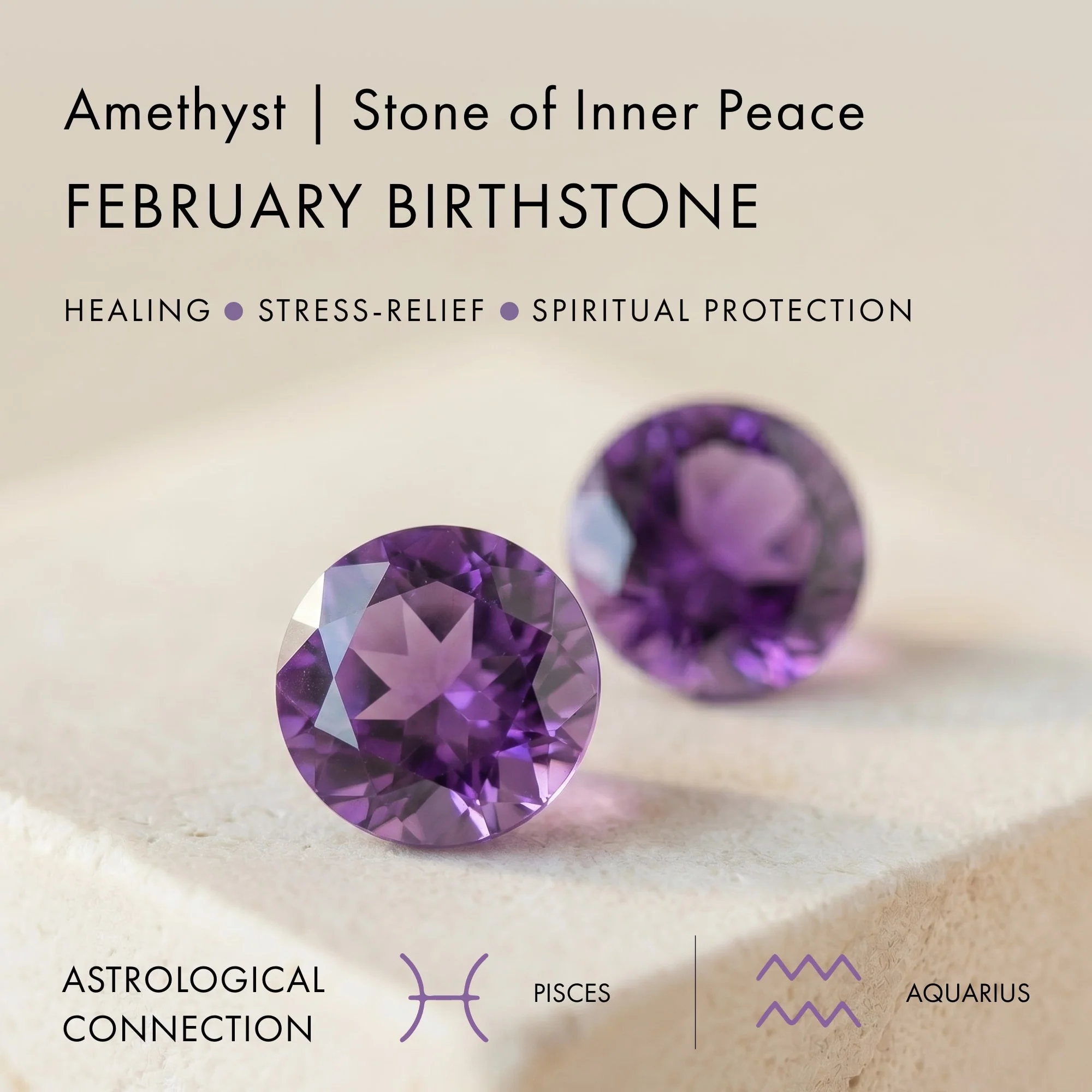 Amethyst Necklace Sway - February Birthstone - Image 7