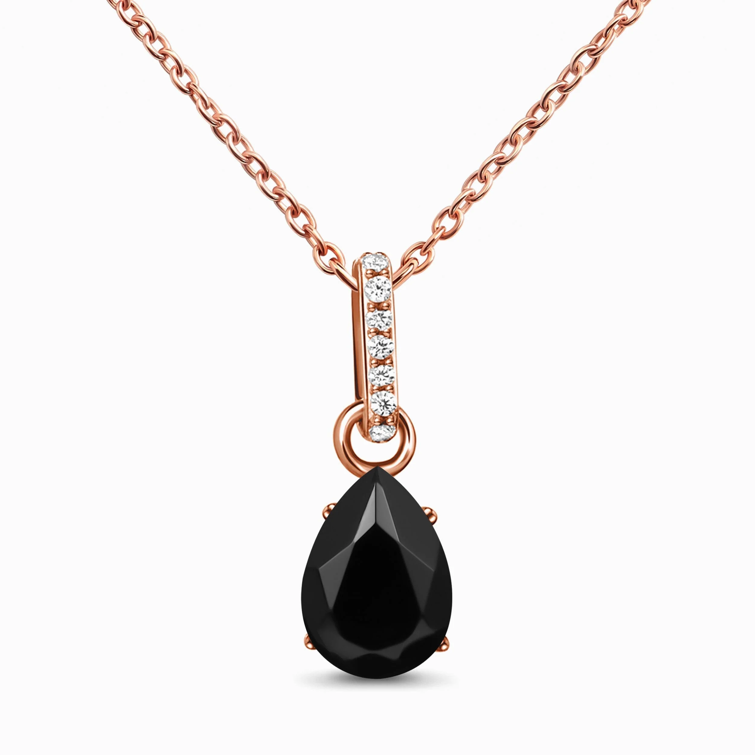 Black Onyx Necklace Sway - December Birthstone - Image 3