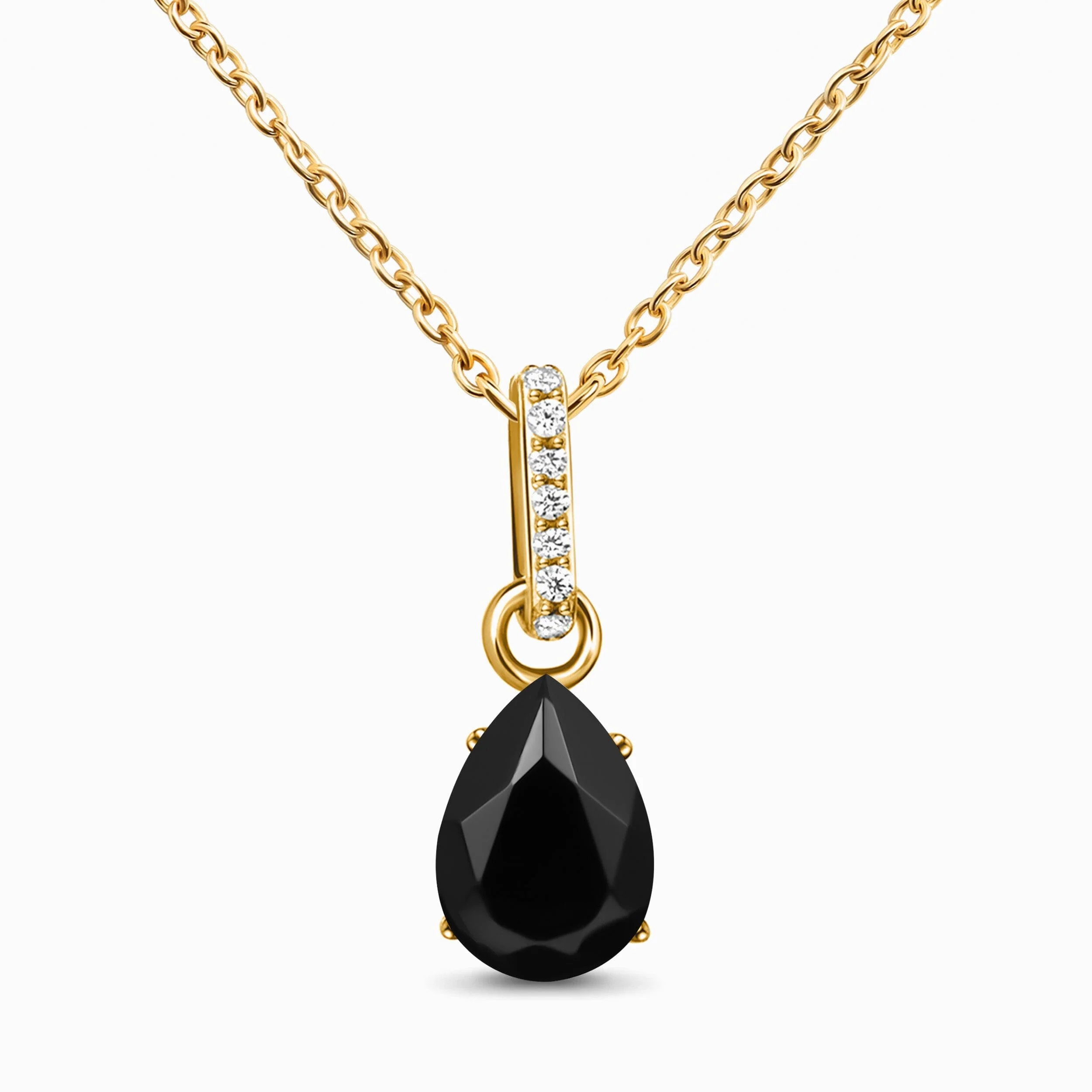 Black Onyx Necklace Sway - December Birthstone - Image 5