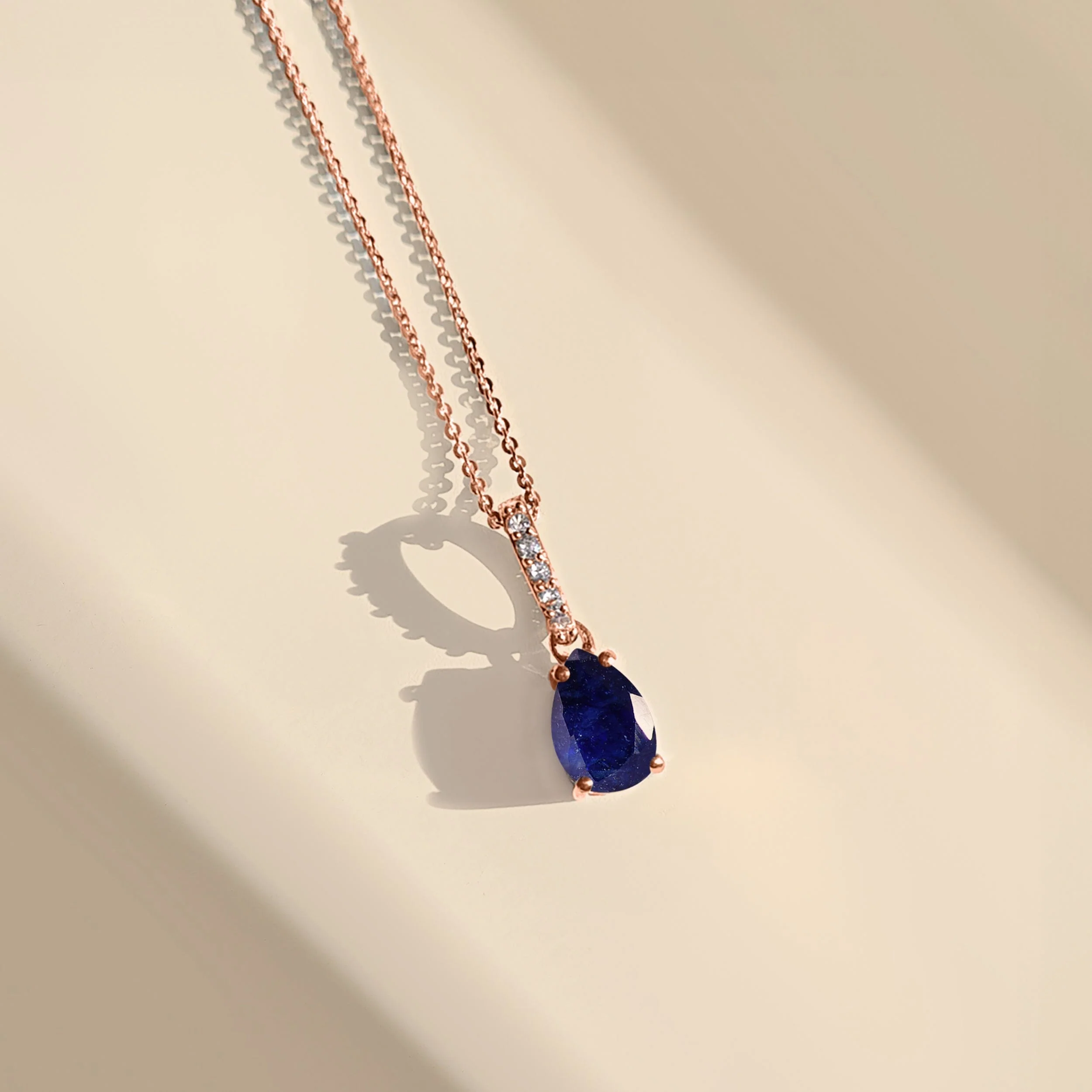 Blue Sapphire Necklace Sway - September Birthstone - Image 12