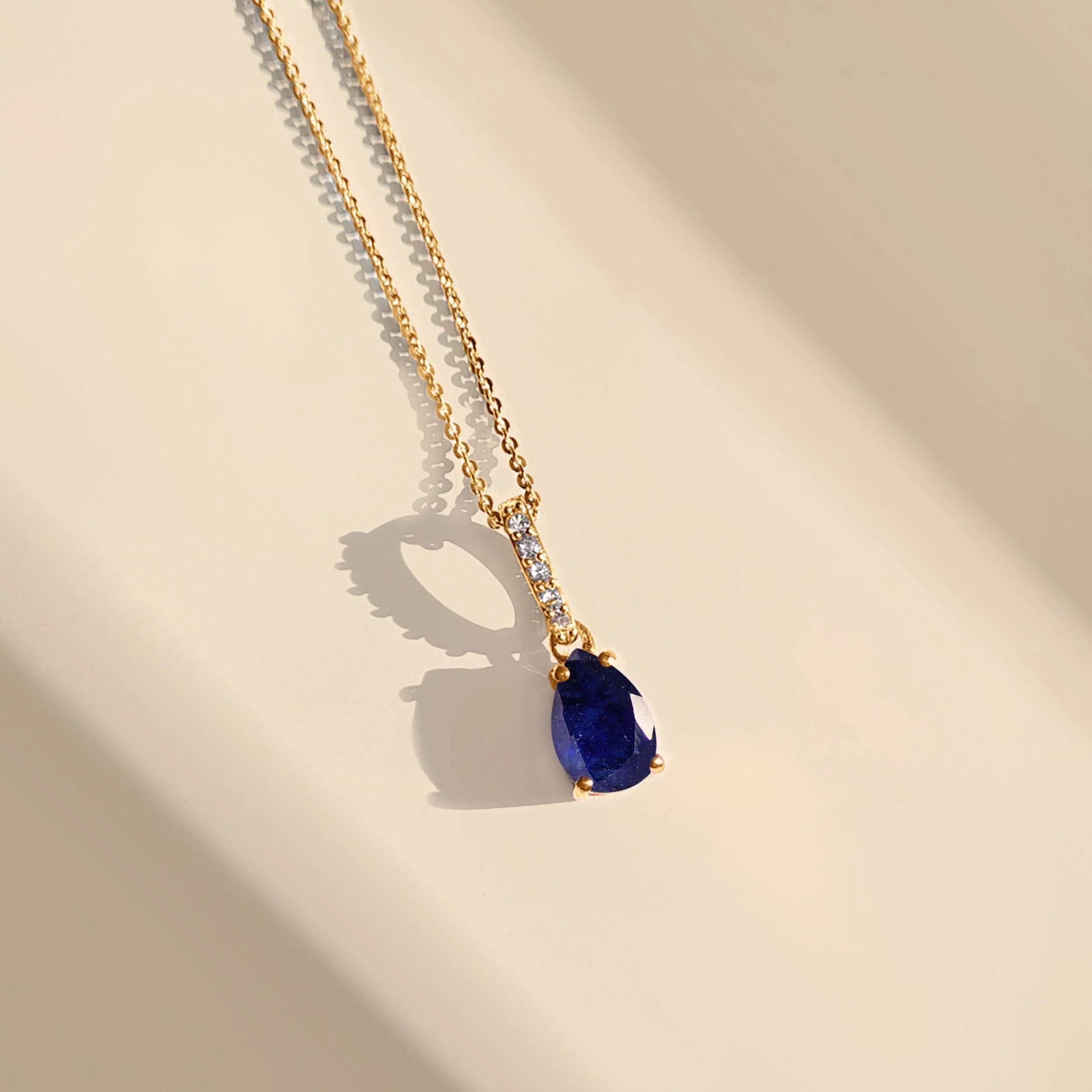 Blue Sapphire Necklace Sway - September Birthstone - Image 14