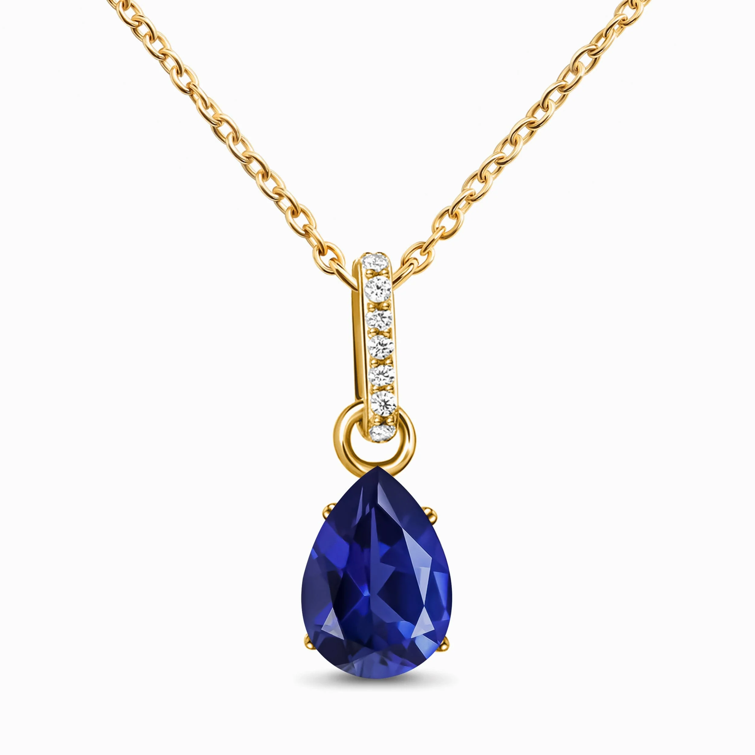 Blue Sapphire Necklace Sway - September Birthstone - Image 6