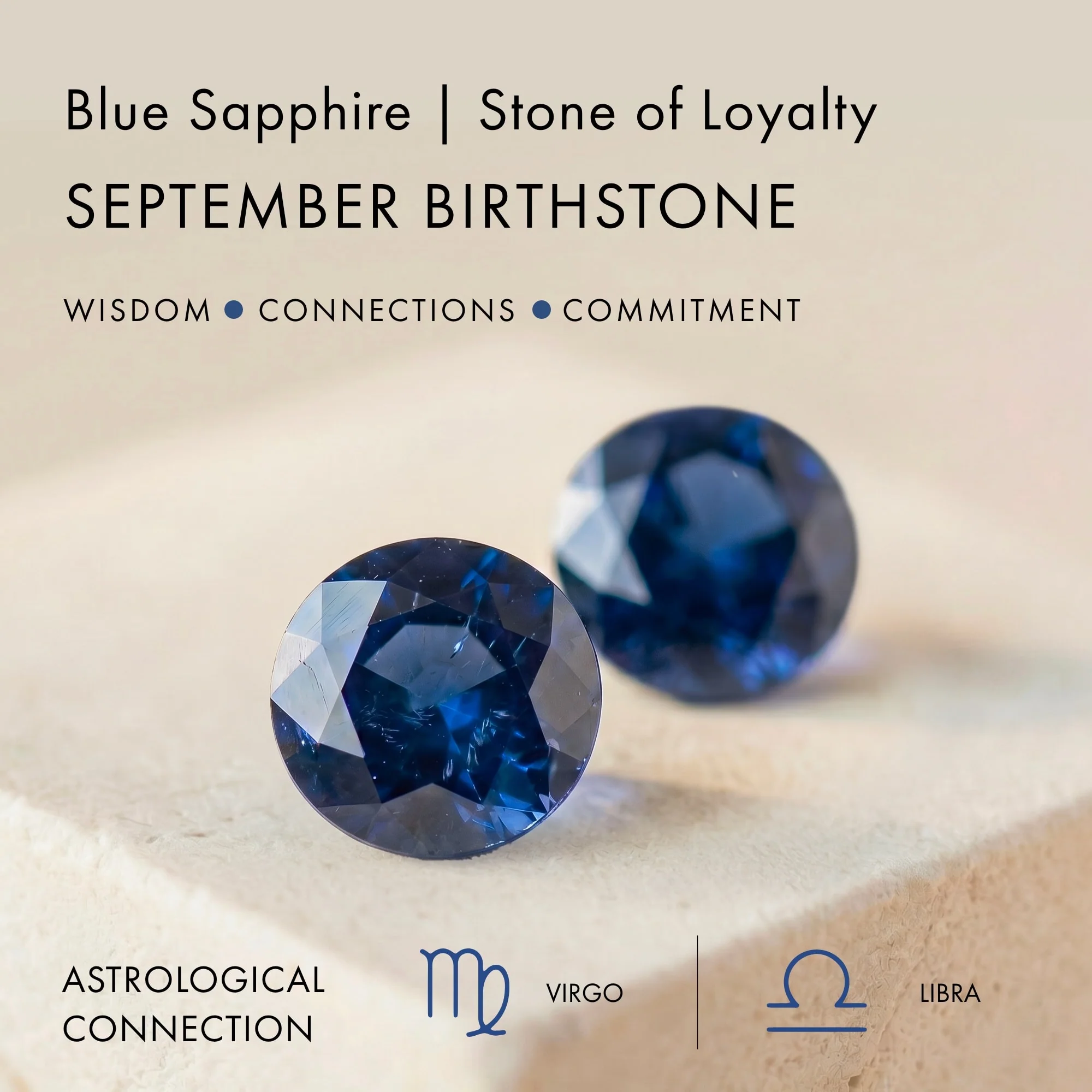 Blue Sapphire Necklace - Solitaire - Image 7