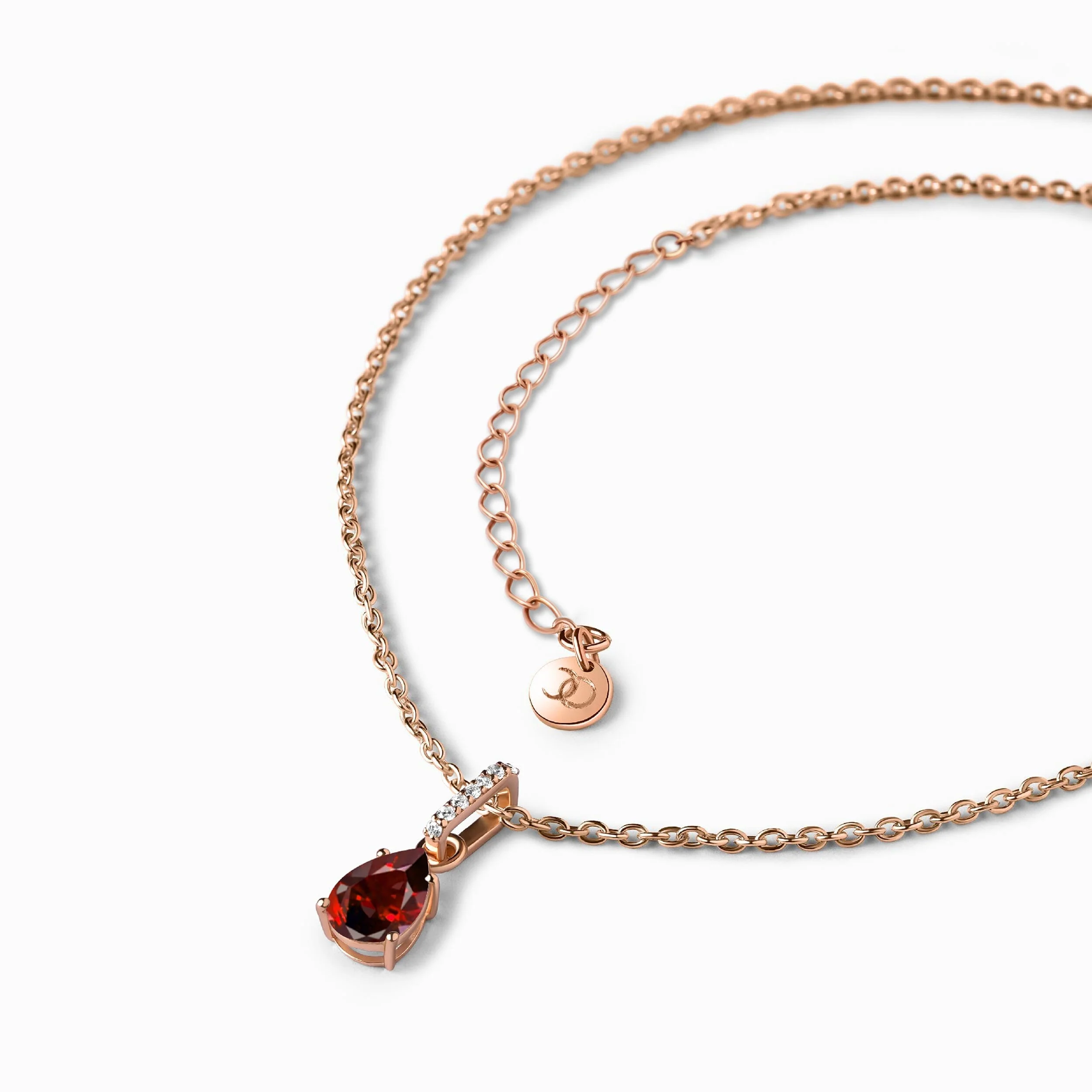 Garnet Necklace Sway - January Birthstone - Image 11