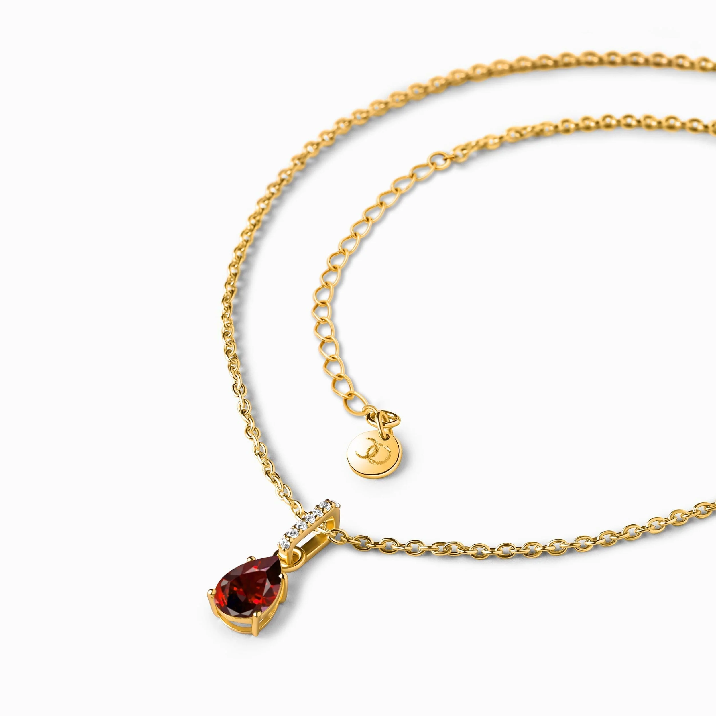 Garnet Necklace Sway - January Birthstone - Image 13