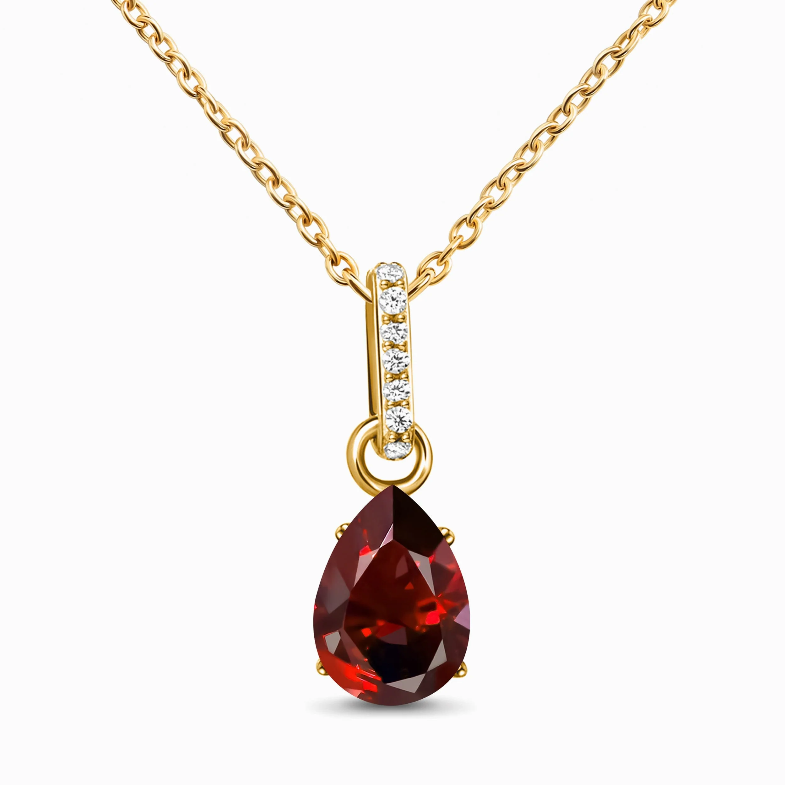 Garnet Necklace Sway - January Birthstone - Image 5