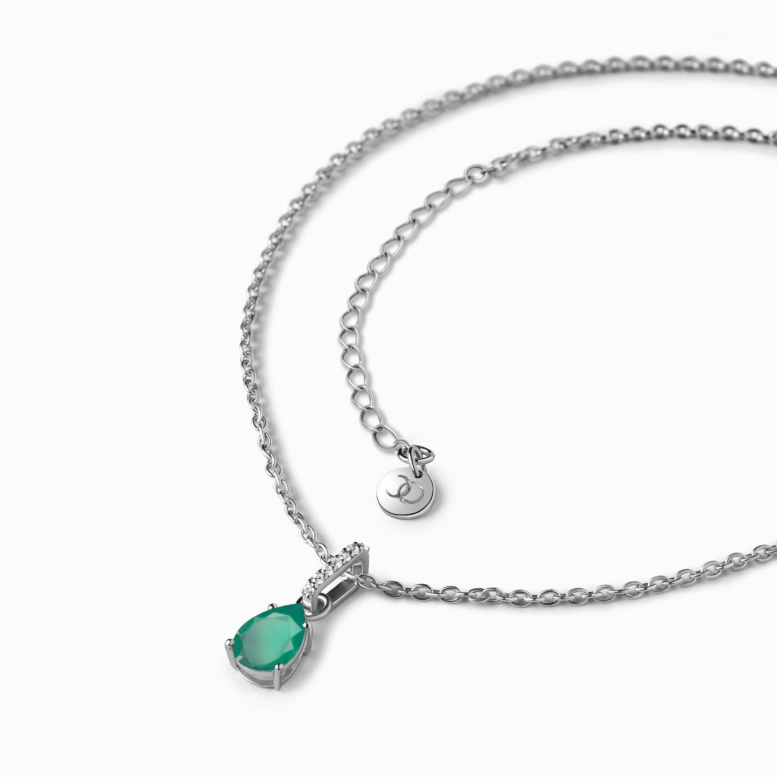 Green Onyx Necklace Sway - May Birthstone - Image 9