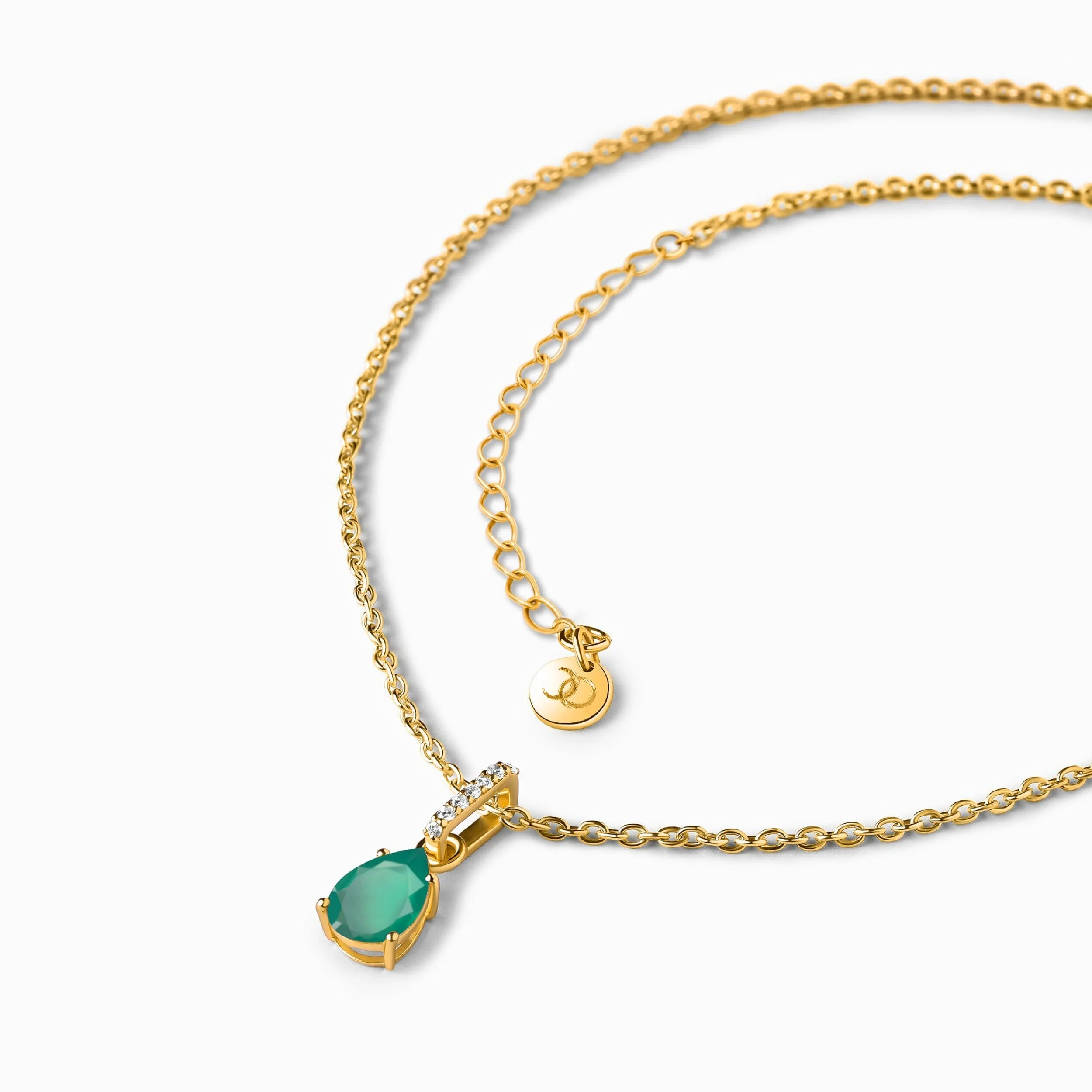 Green Onyx Necklace Sway - May Birthstone - Image 13